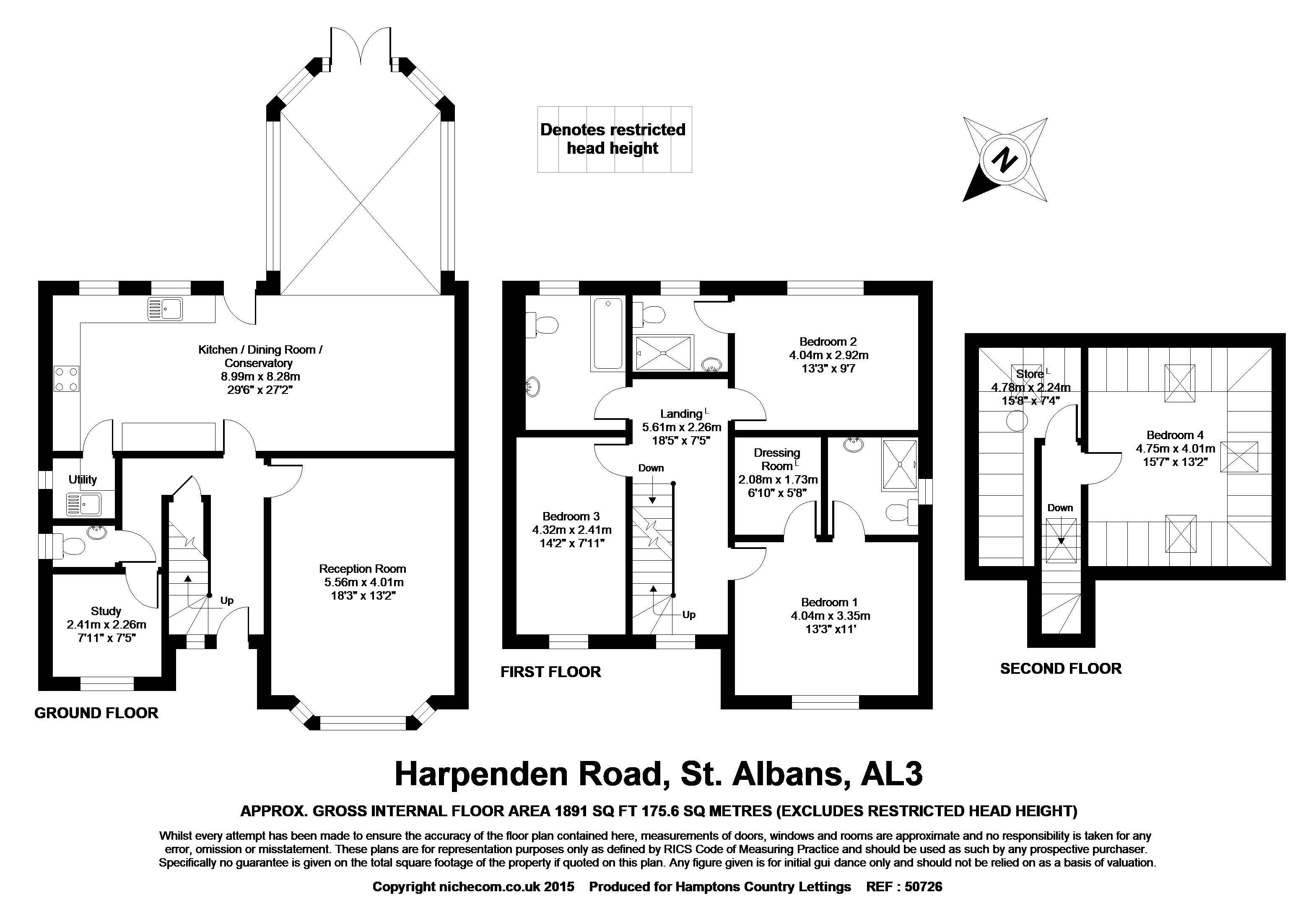 50, Harpenden Road, St. Albans floorplan