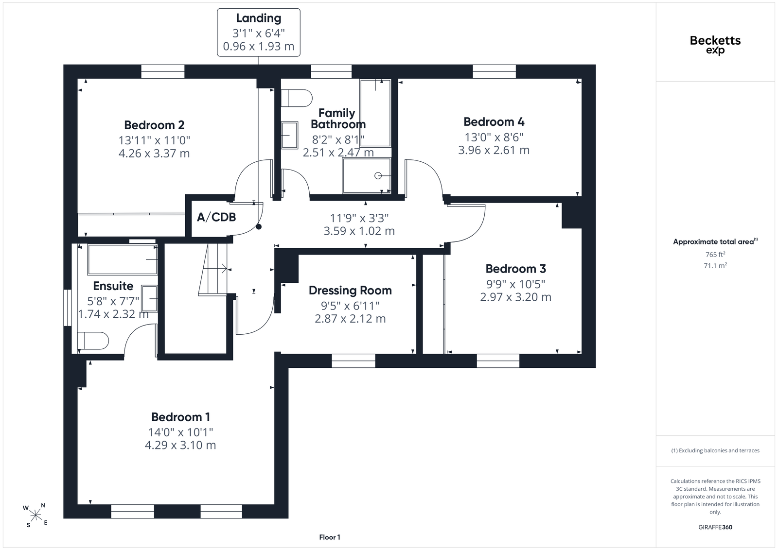 1, Old Rectory Gardens, Lincoln floorplan