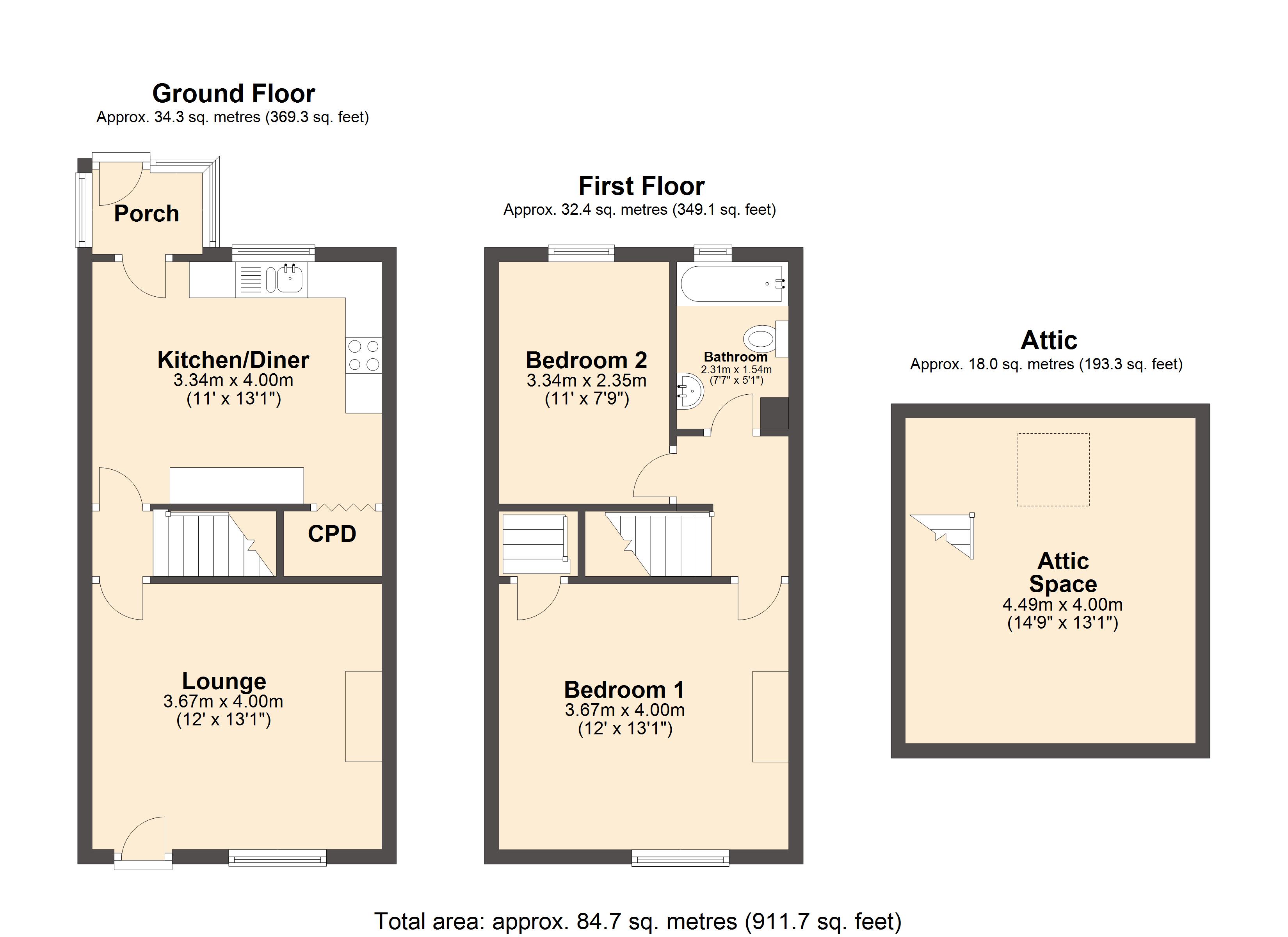 2 Bedrooms End terrace house for sale in Rotherham Road North, Halfway, Sheffield S20