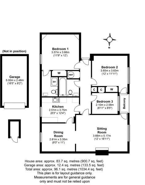 3 Bedrooms Flat to rent in Great Austins, Farnham GU9