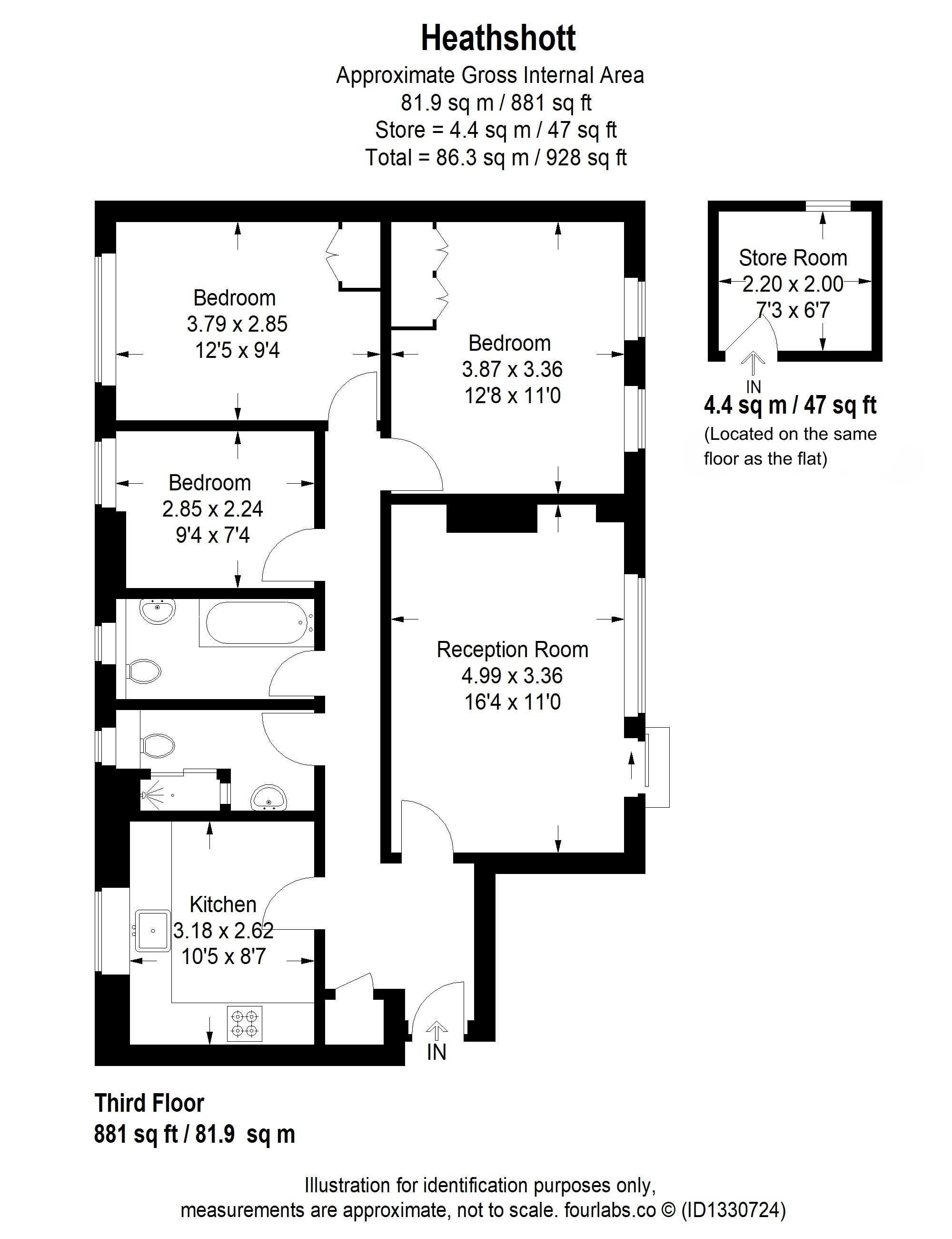 16, Heathshott, Richmond floorplan