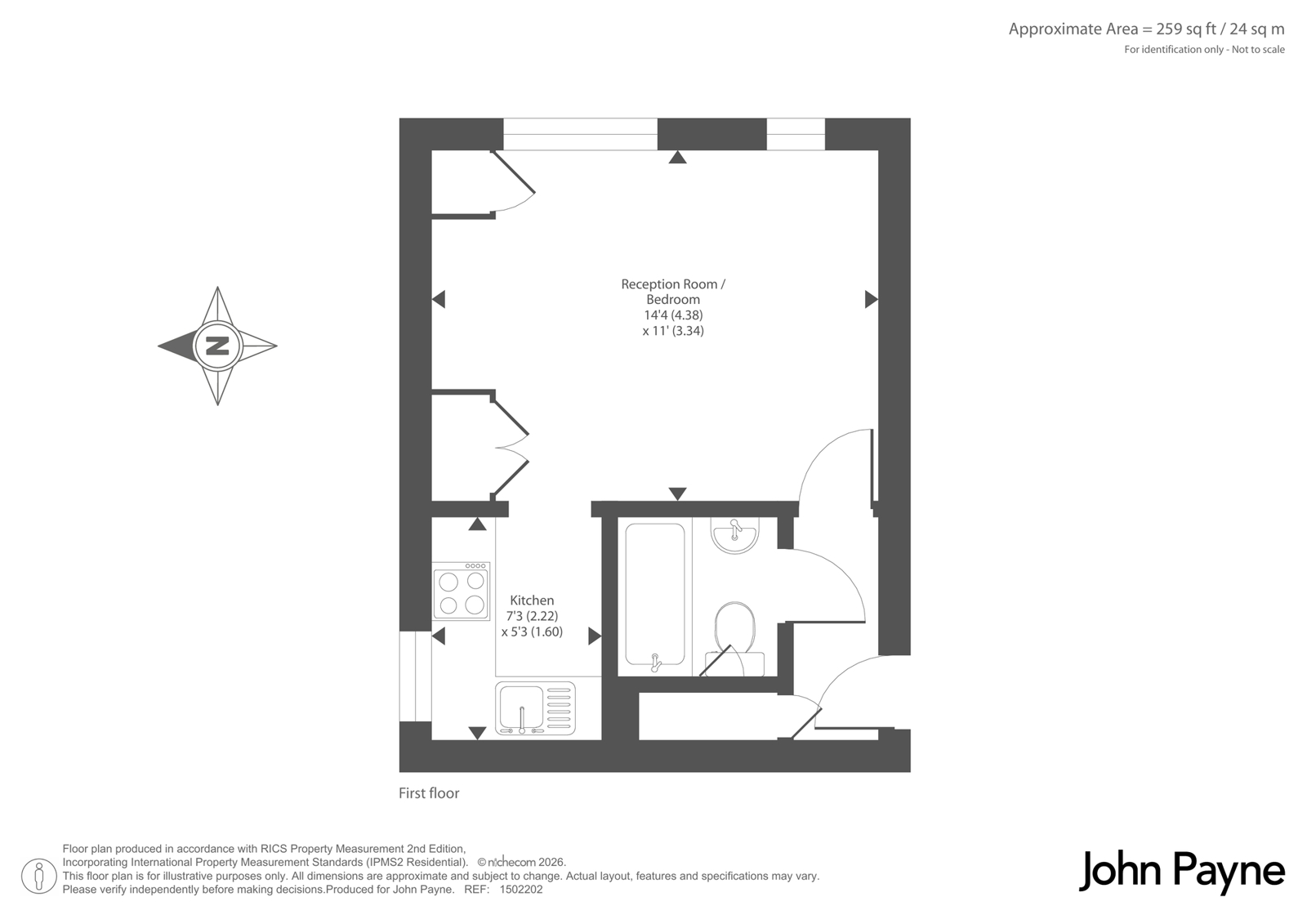 Flat 8, 6, Vanbrugh Park Road West, London floorplan