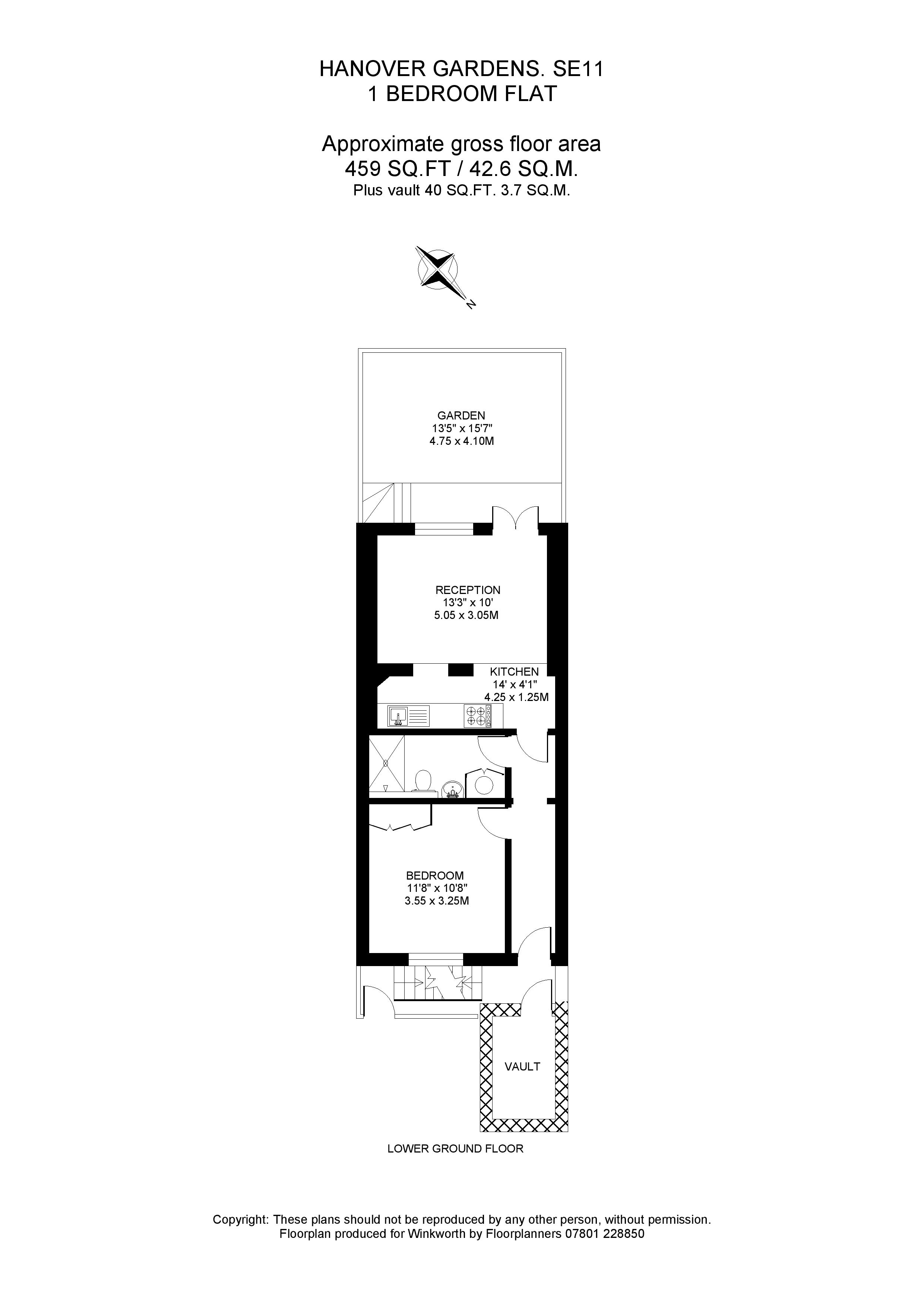 Hanover Gardens, London SE11, 1 bedroom flat for sale 68378480