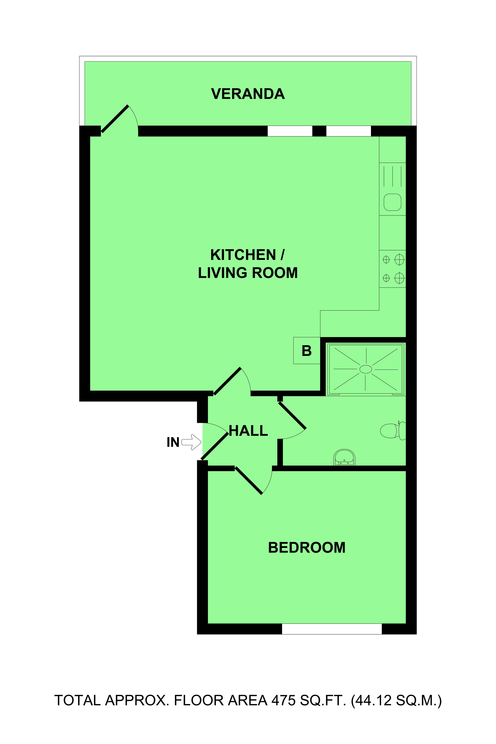 1 bed flat for sale in Saint Brendans House, Sandown Road, Great
