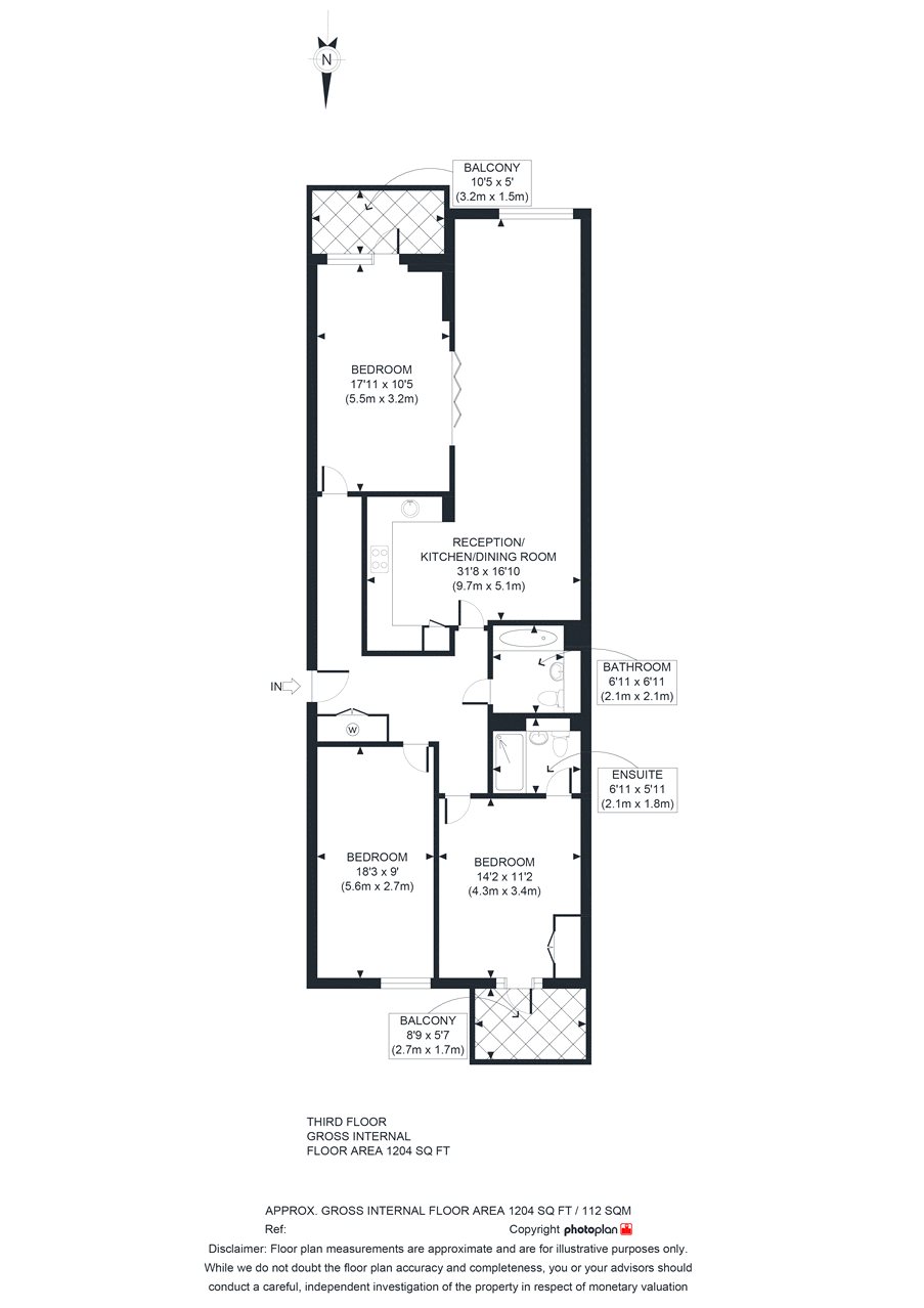 3 Bedrooms Flat to rent in Beaufort Court, 65 Maygrove Road, London NW6