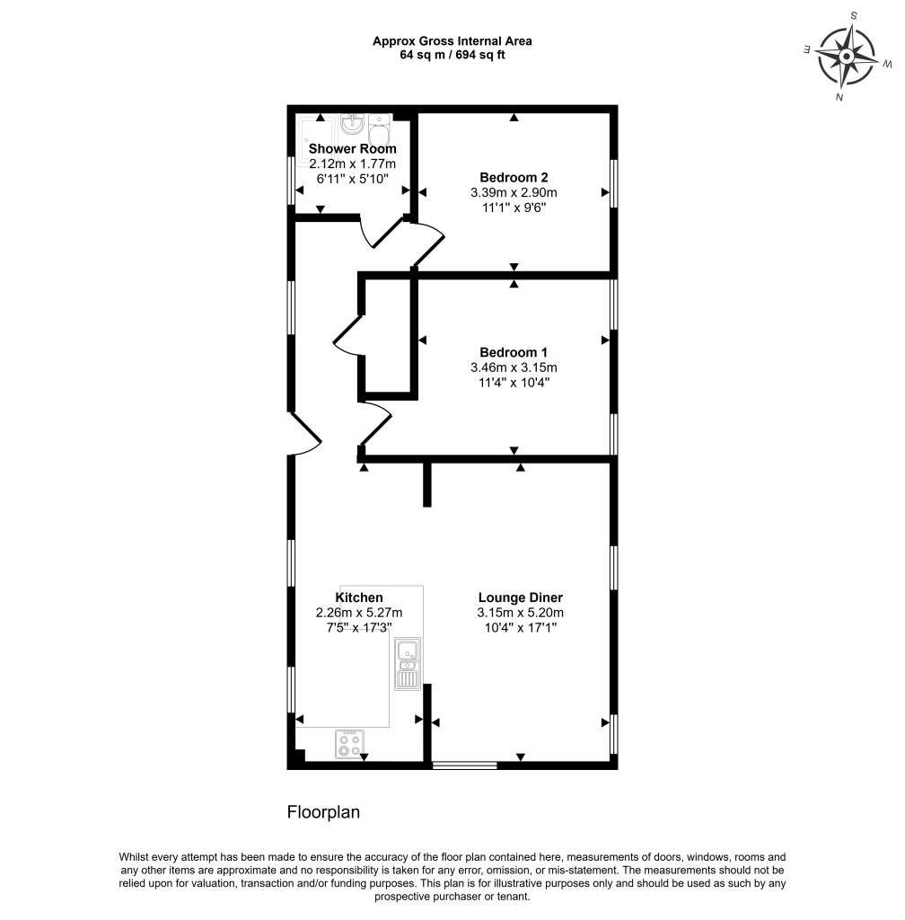 Wherrys Mill, 43,Apartment 1, Wherrys Lane, Bourne floorplan