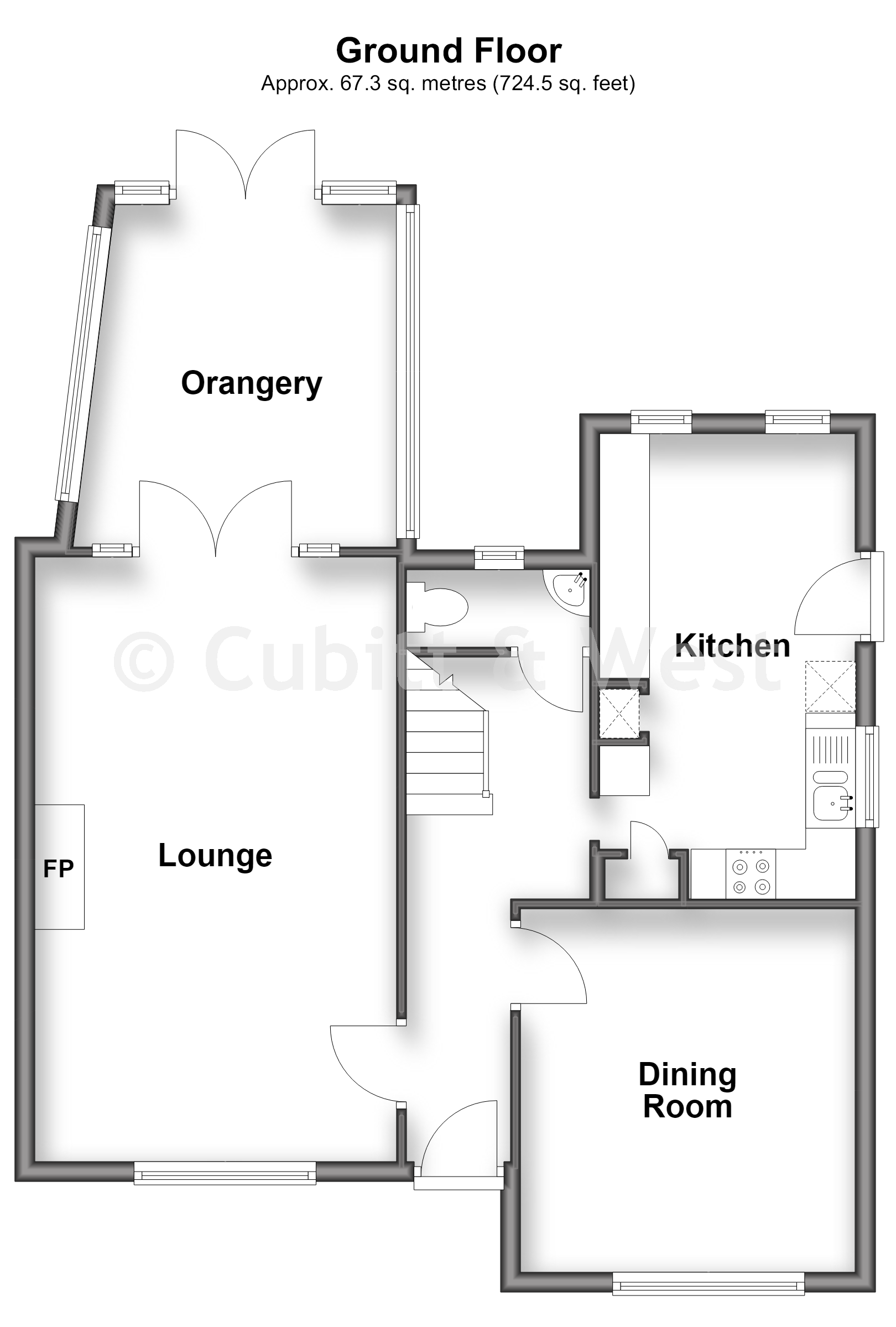 14, Brook Lane, Worthing floorplan