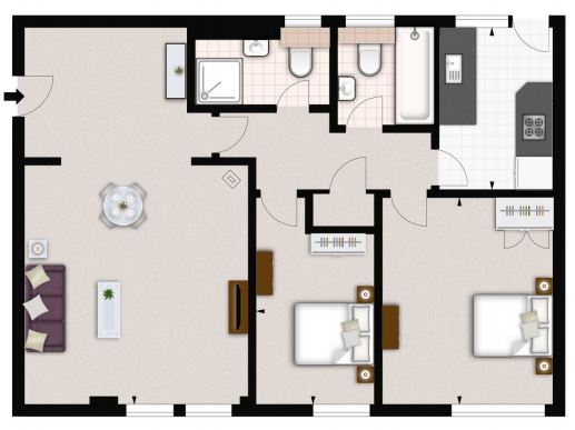 2 Bedrooms Flat to rent in Fulham Road, London SW3
