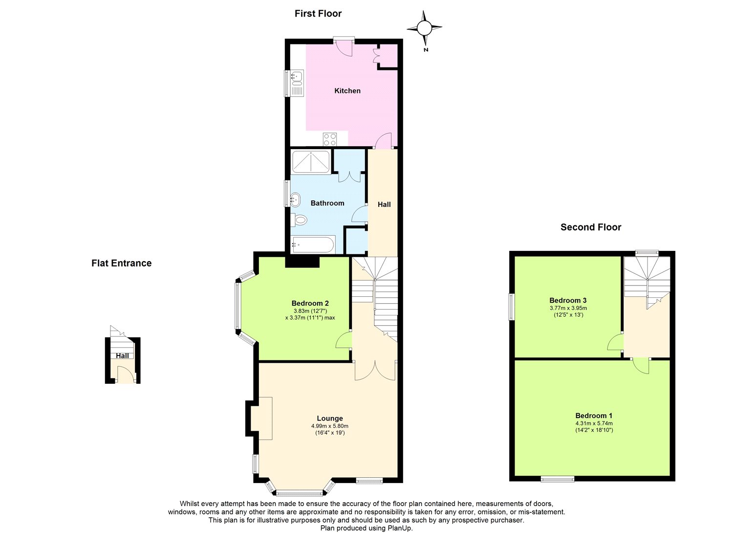 3 Bedrooms Flat for sale in Park Road, Worthing, West Sussex BN11