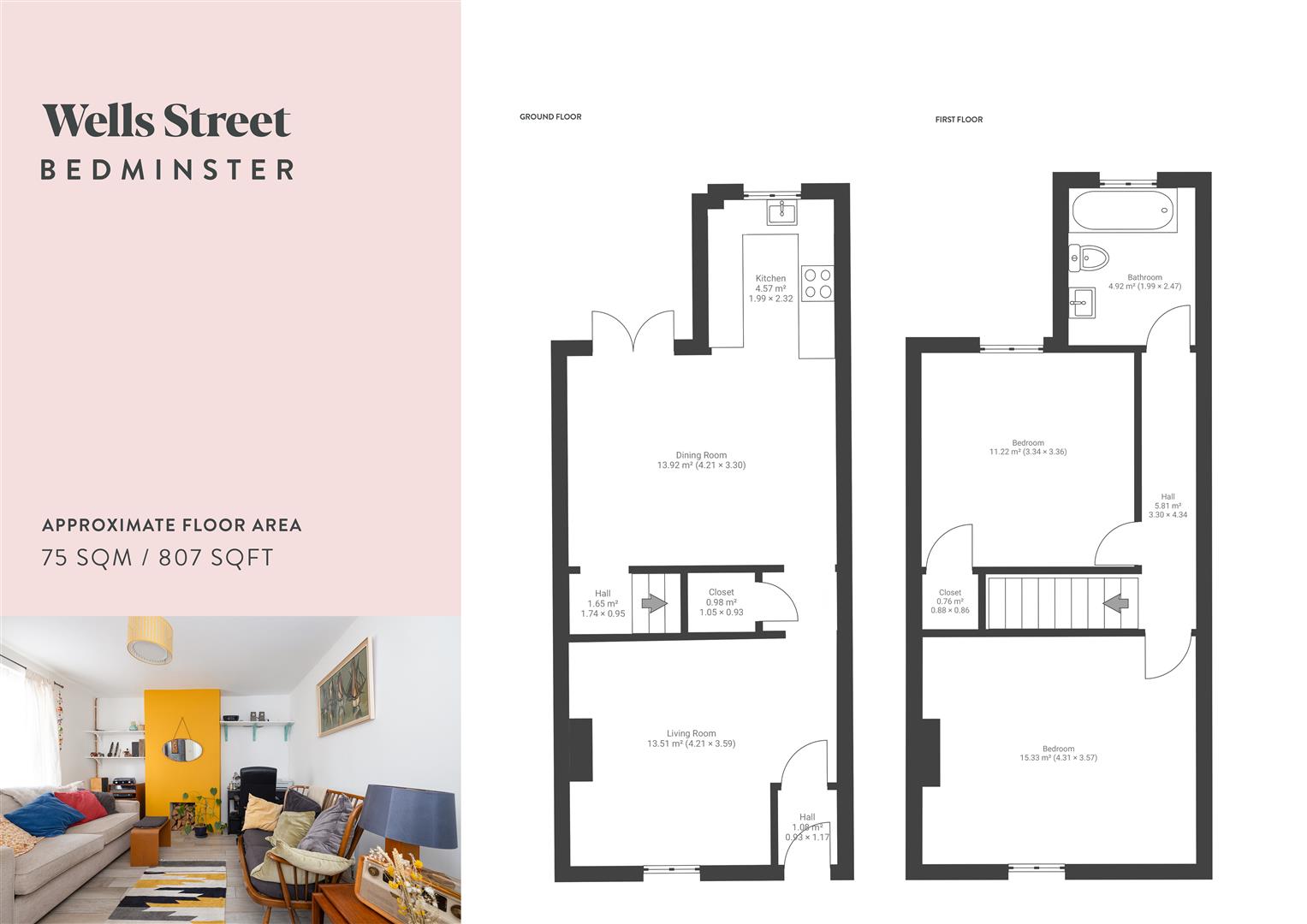 13, Wells Street, Bristol floorplan