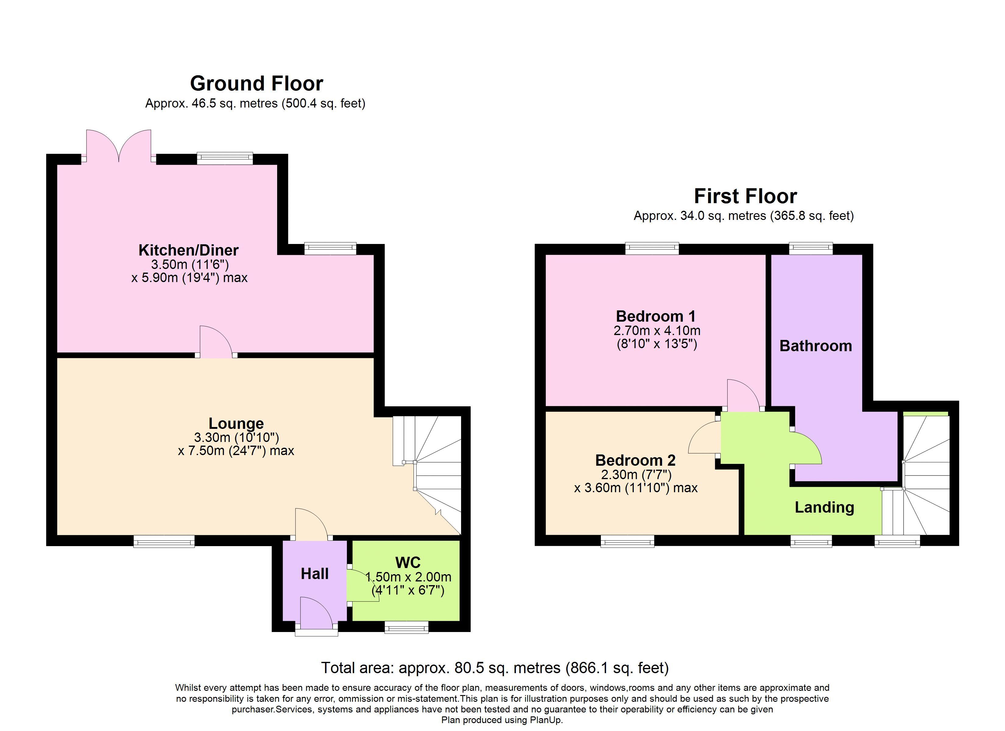 Clandown Road, Paulton, Bristol BS39, 2 bedroom detached house for sale