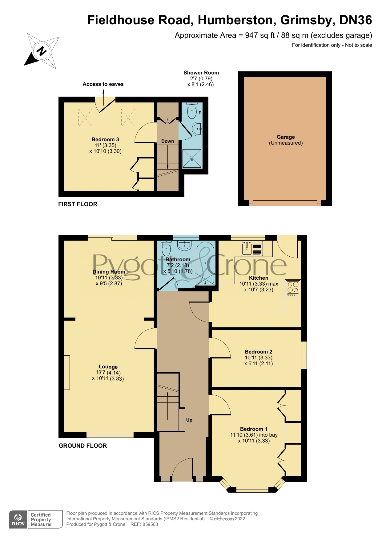 Fieldhouse Road, Humberston DN36, 3 bedroom bungalow for sale
