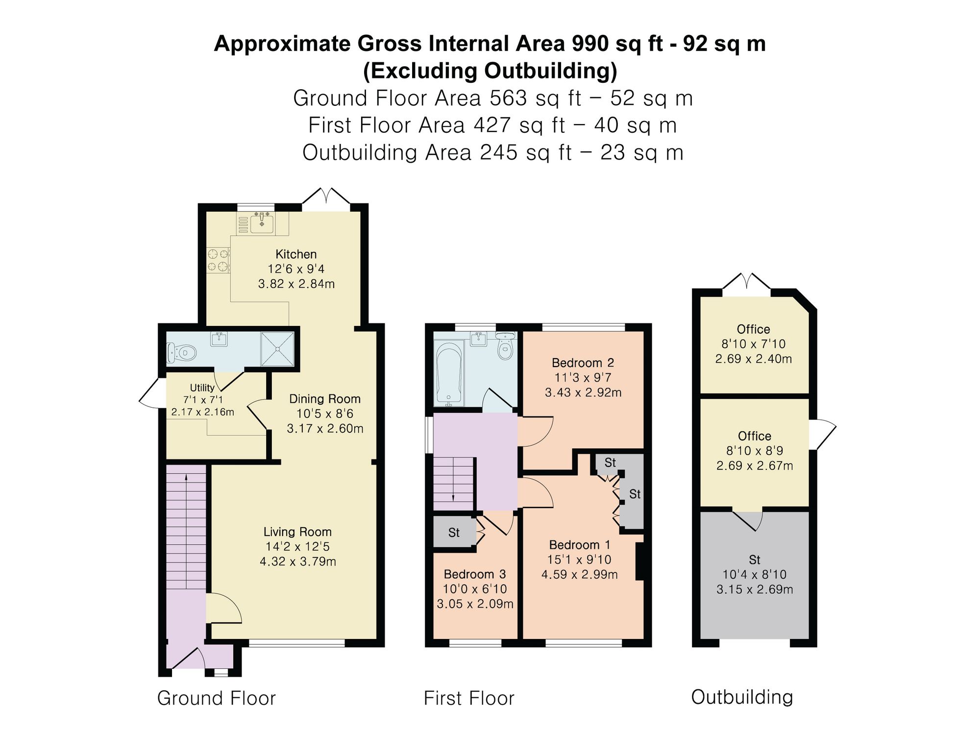 21 Chandlers Way, Hertford floorplan
