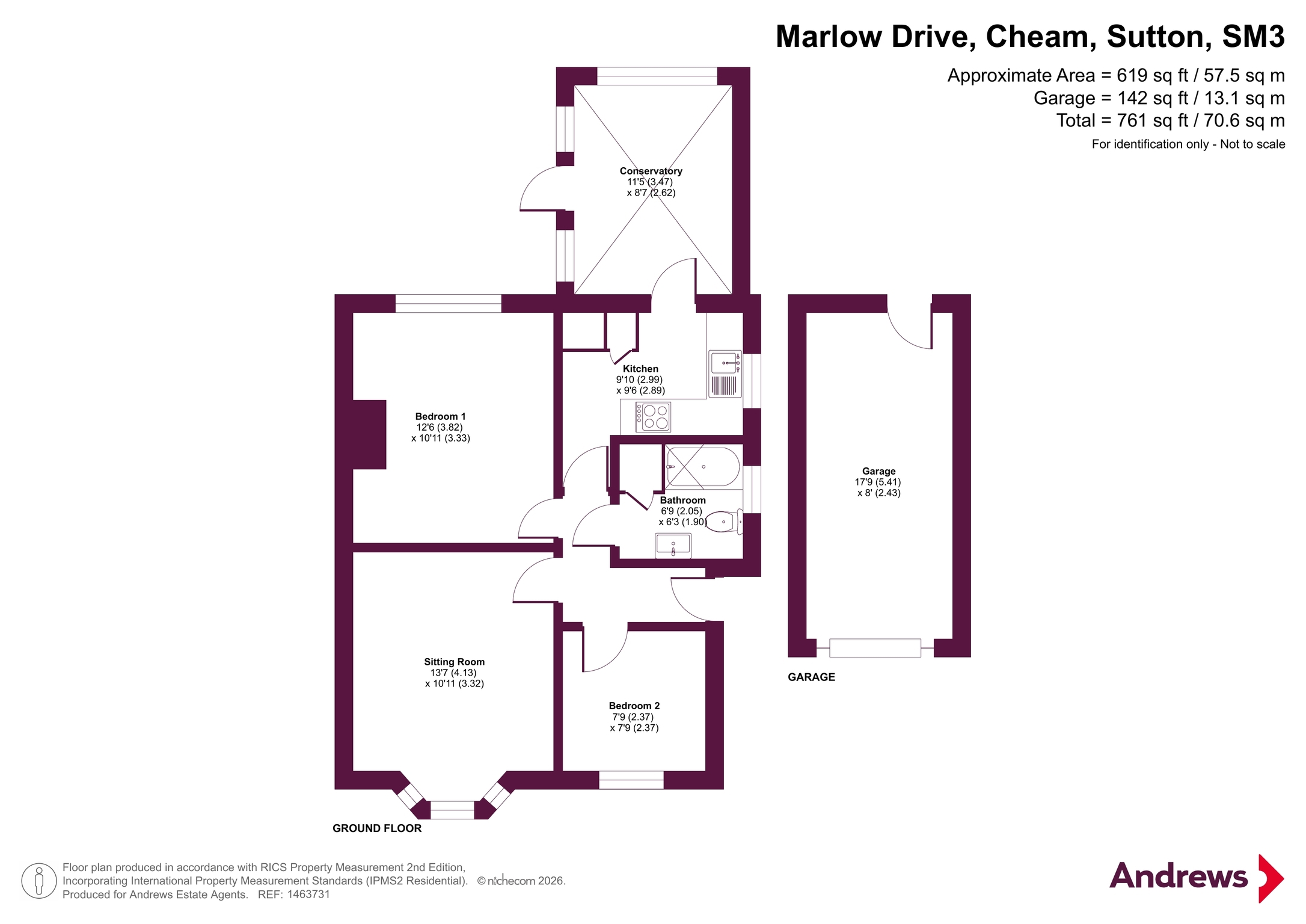 42A,, Marlow Drive, Sutton floorplan