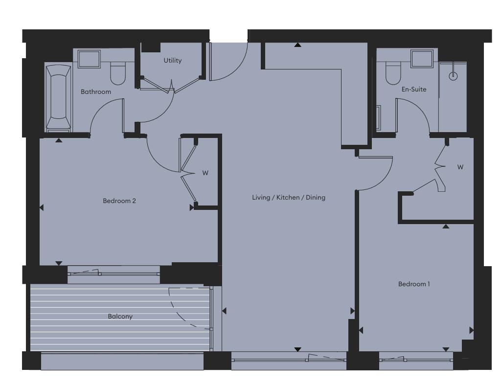 Flat 92, Phoenix Court, 7 Gasholder Place, London floorplan