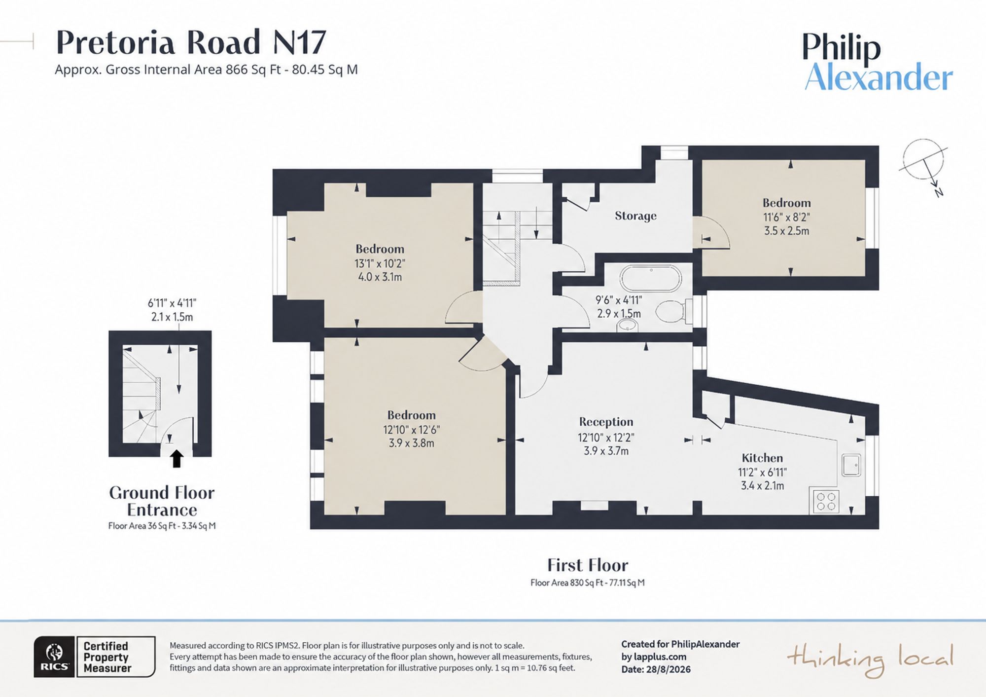 15A, Pretoria Road, London floorplan