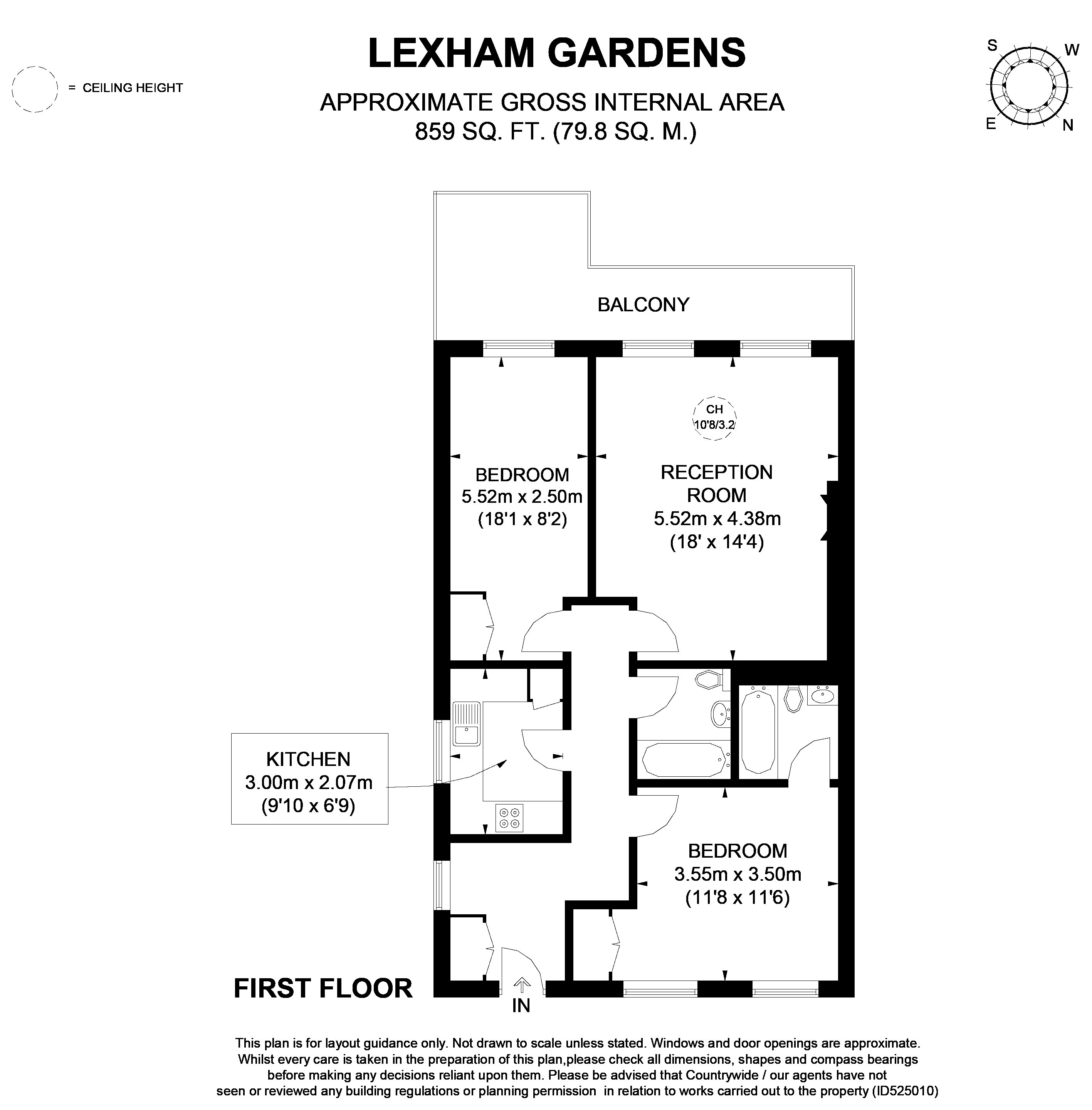 2 Bedrooms Flat to rent in Lexham Gardens, London W8