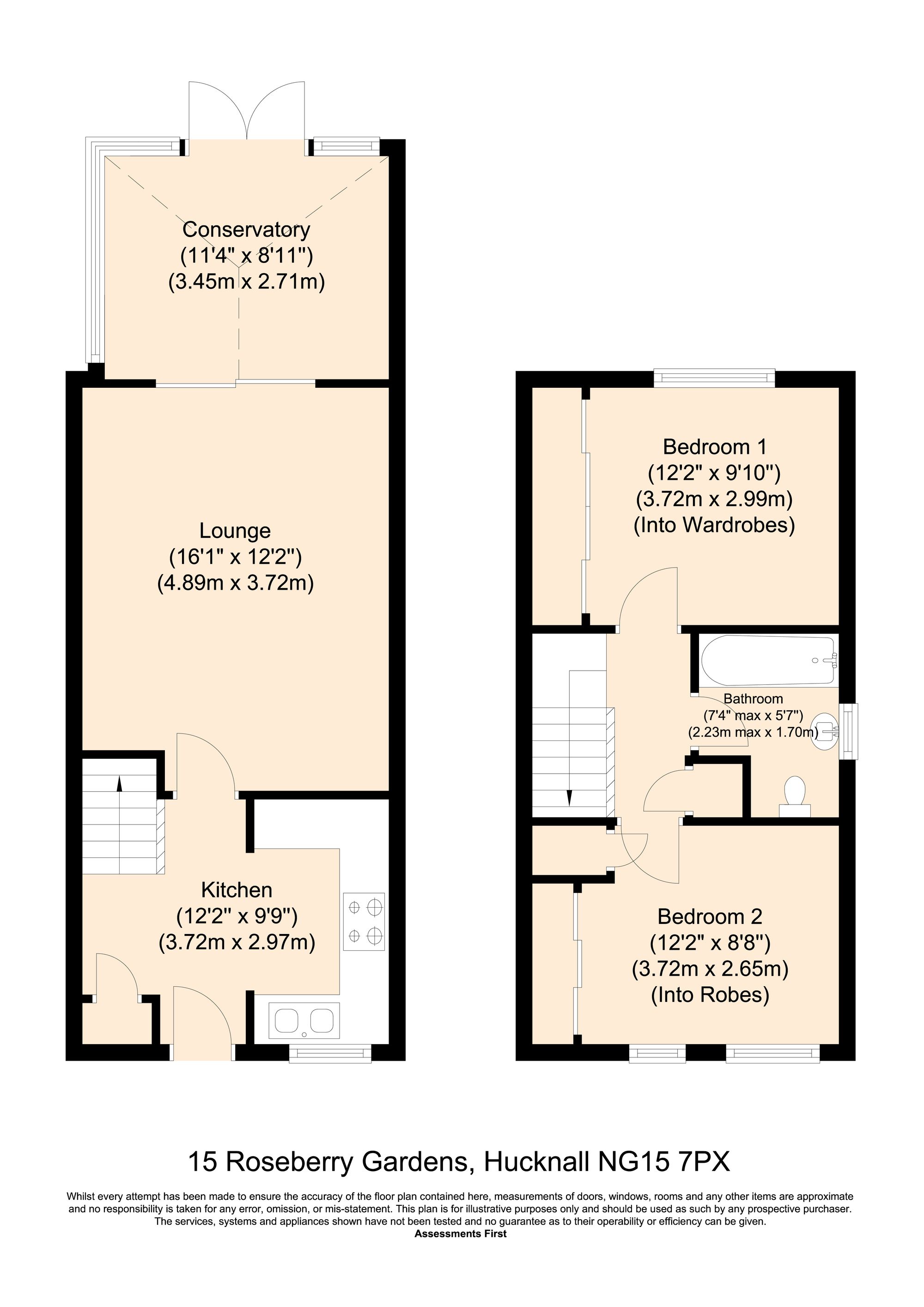 15 Roseberry Gardens, Nottingham floorplan