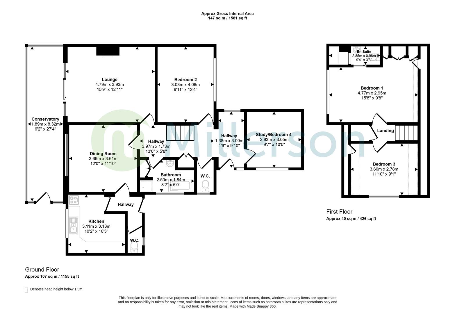 5, Ropehaven Road, St. Austell floorplan