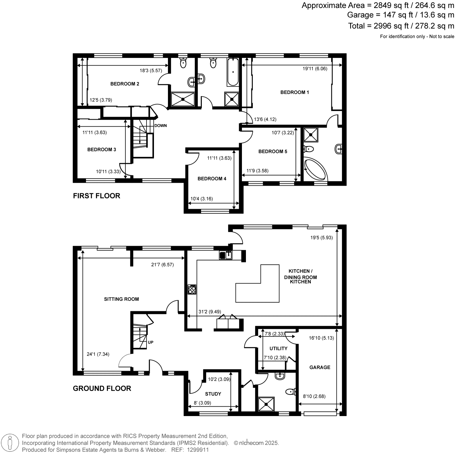 1, Swiss Close, Farnham floorplan