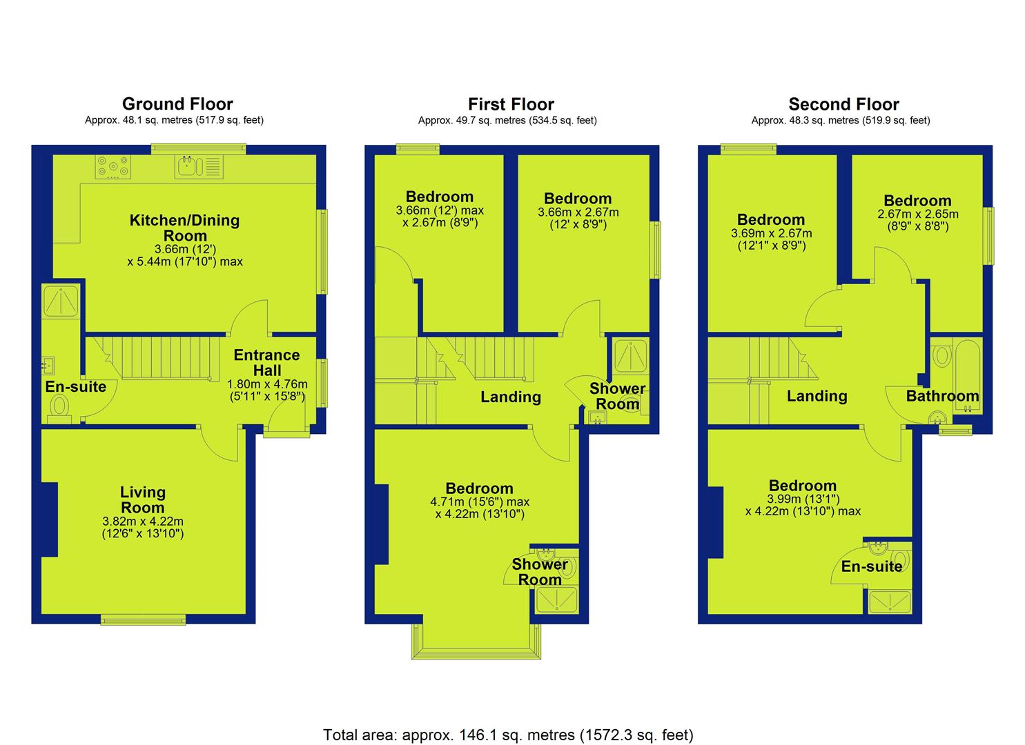 56, Peveril Street, Nottingham floorplan