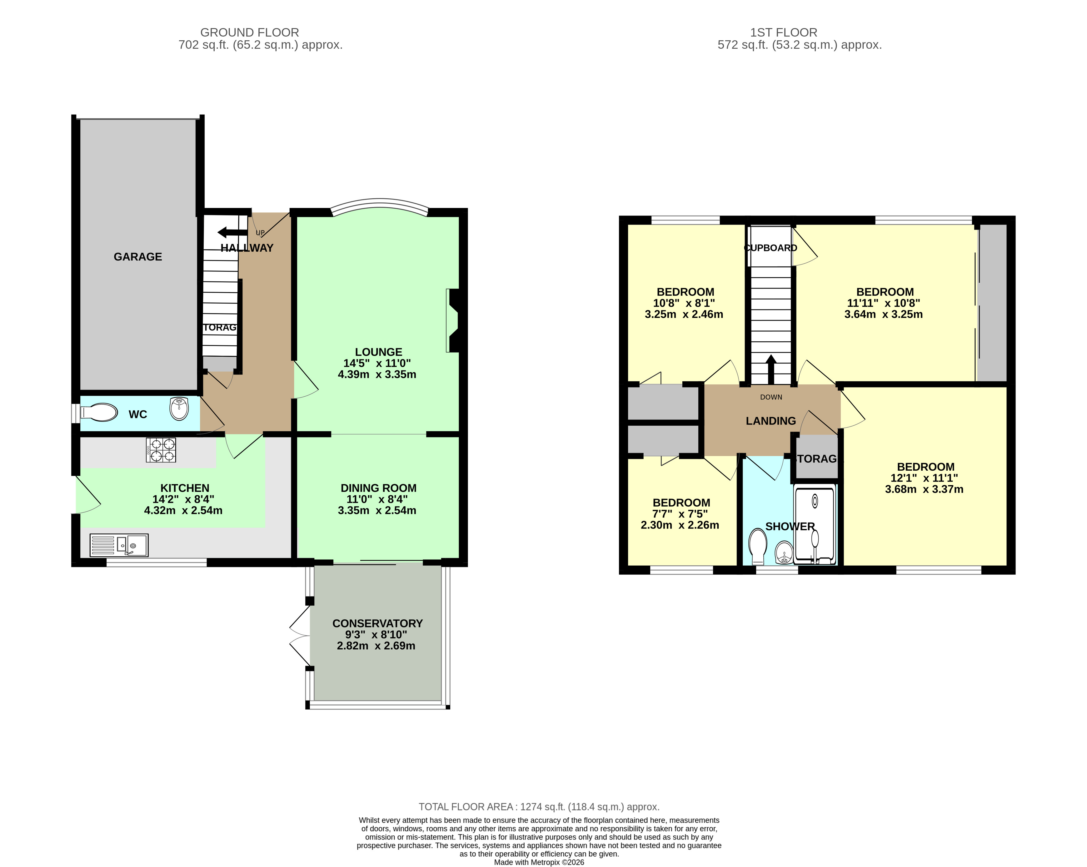 9, Oakwood Rise, Leeds floorplan