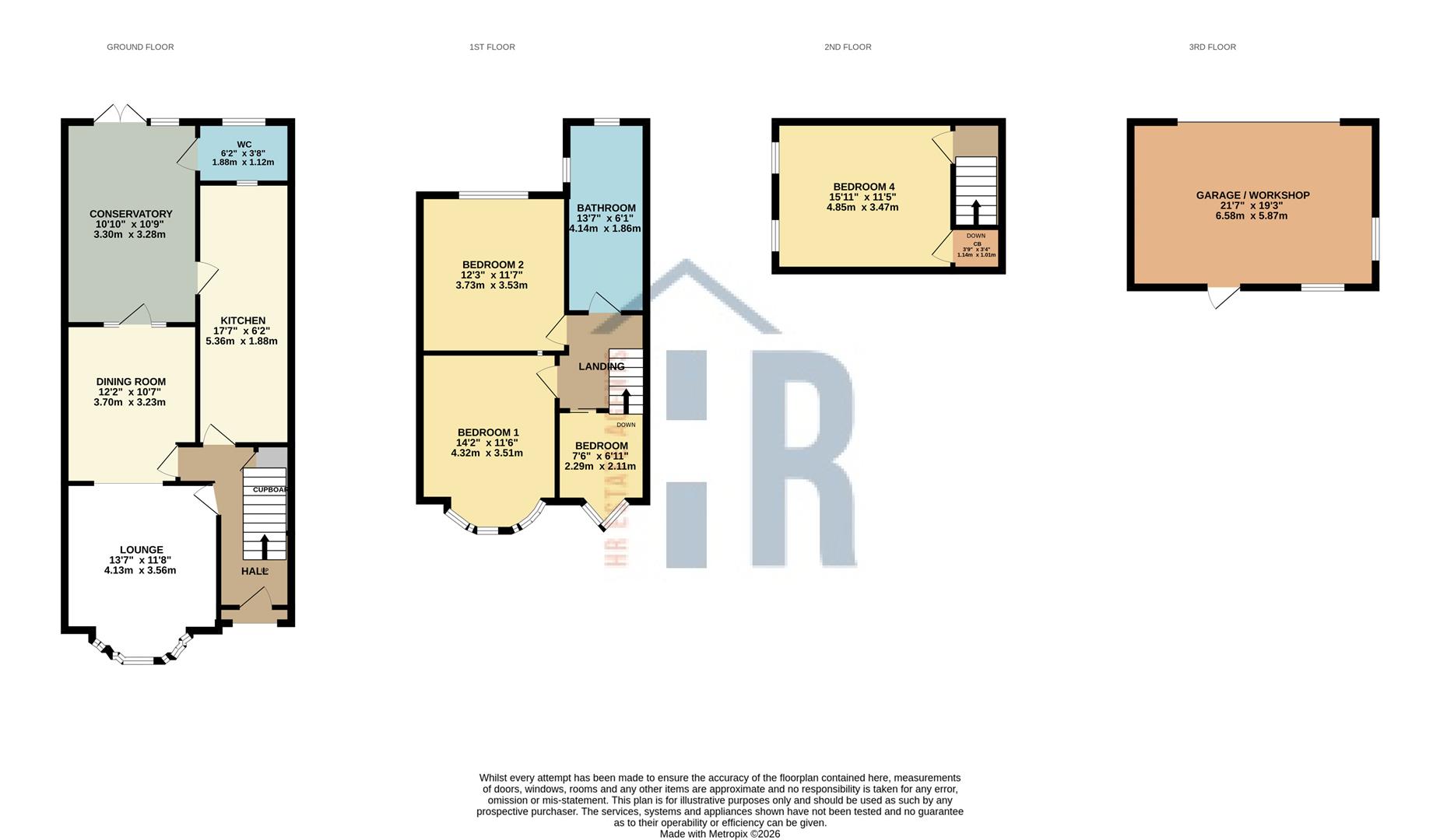 122, Lake View Road, Coventry floorplan