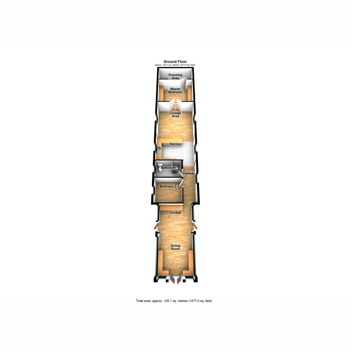Houseboat Emilia, Woodrolfe Road, Maldon floorplan