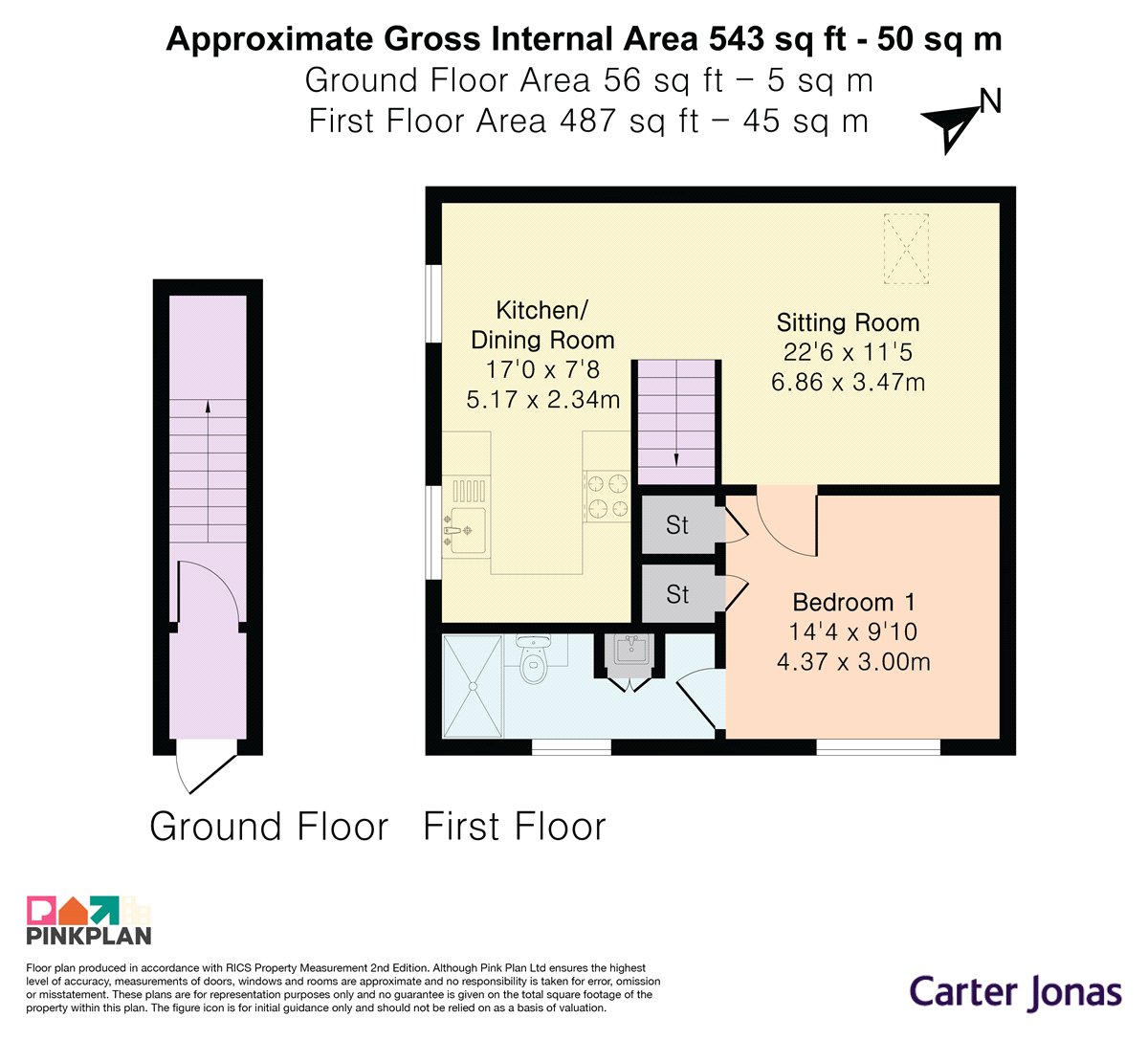 Flat 2, 1A, Howard Street, Oxfordshire floorplan