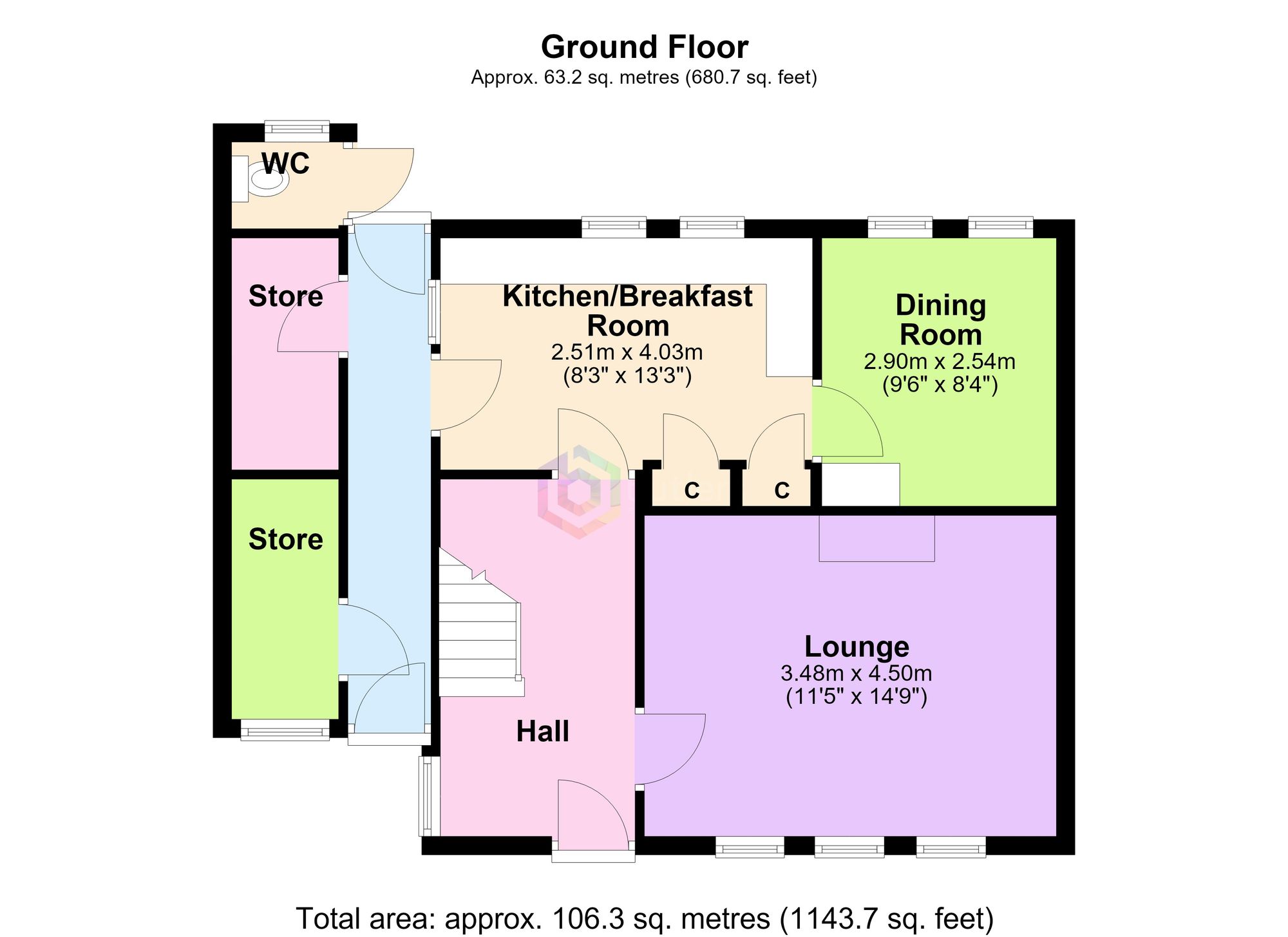 5 Meadow Road, Chesterfield floorplan
