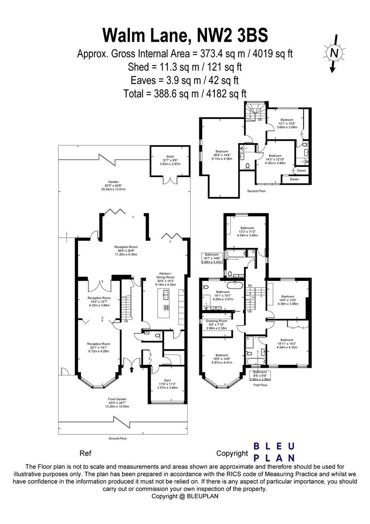 226, Walm Lane, London floorplan