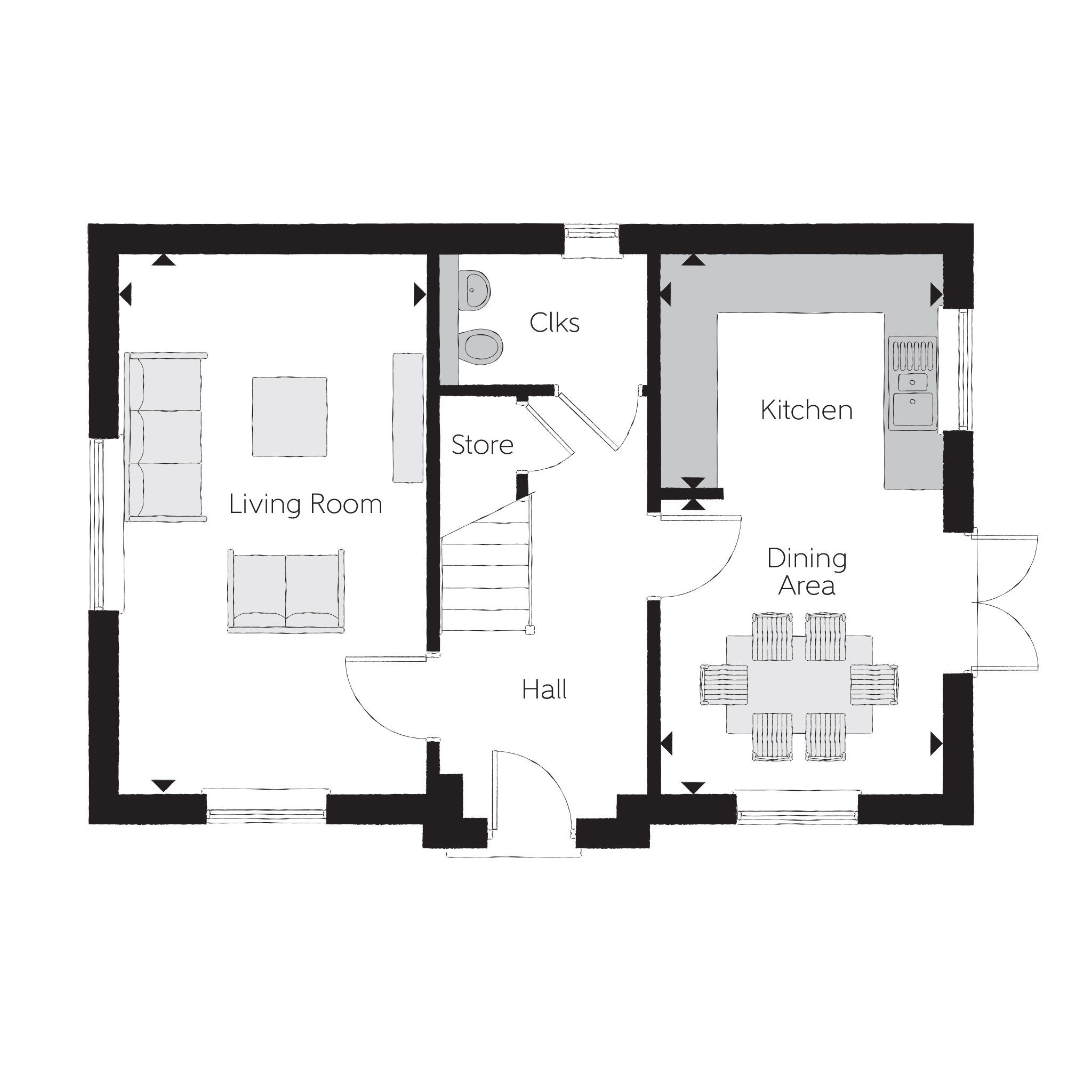 9, The Gatehouse, Whitecraig floorplan