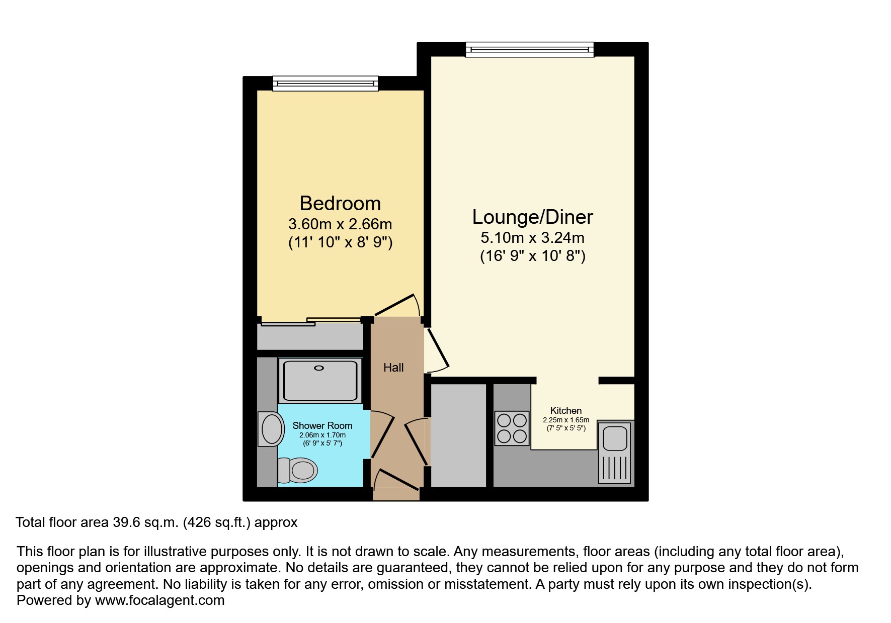 46, Homedene House, Poole floorplan