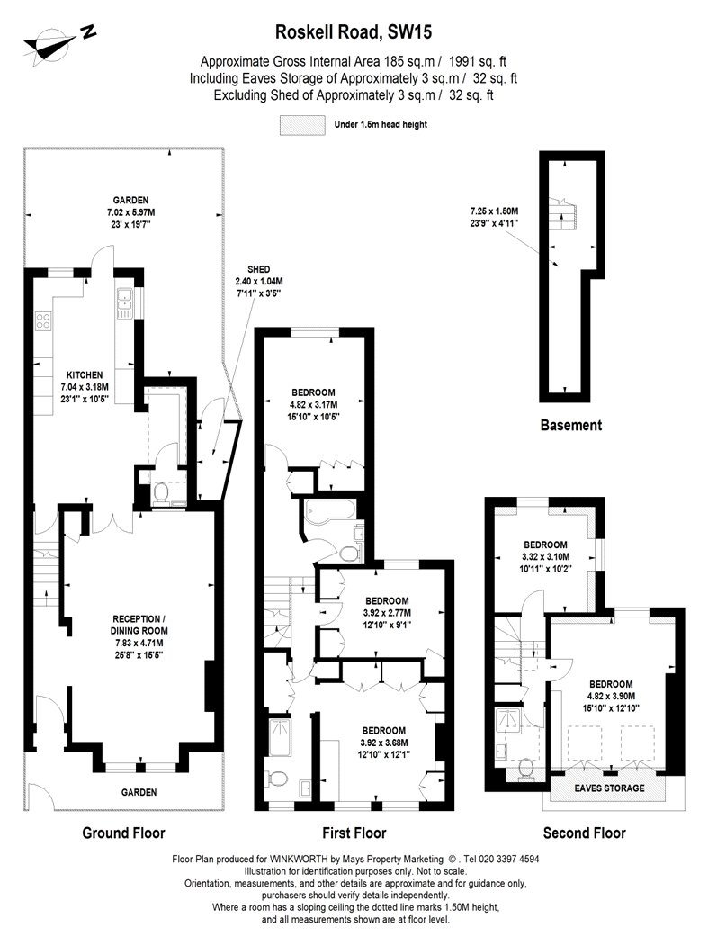 10, Roskell Road, London floorplan