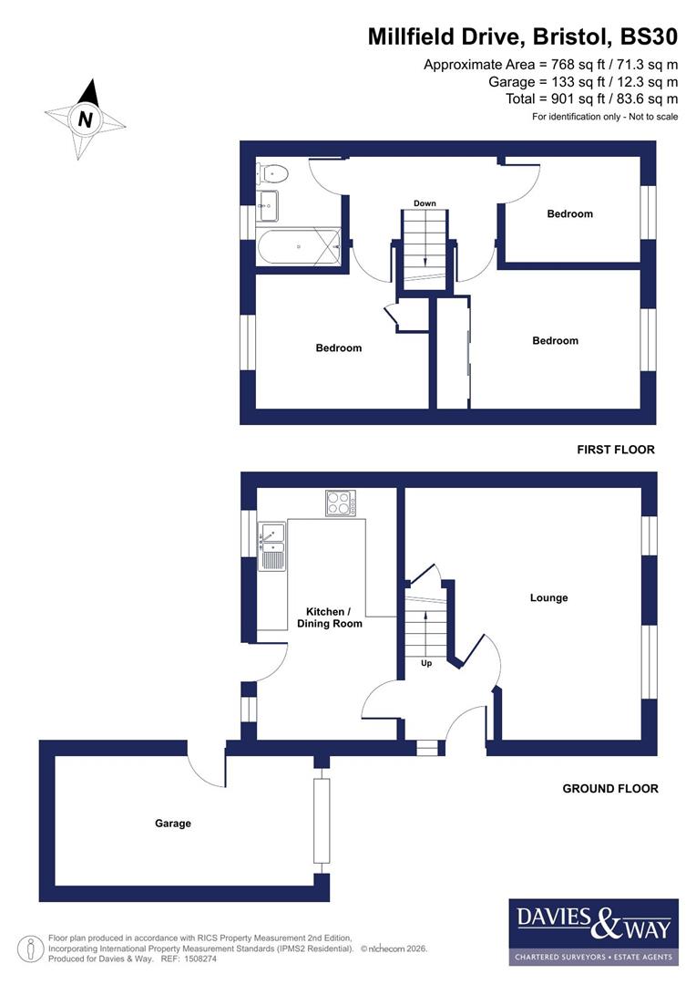 32, Millfield Drive, Bristol floorplan