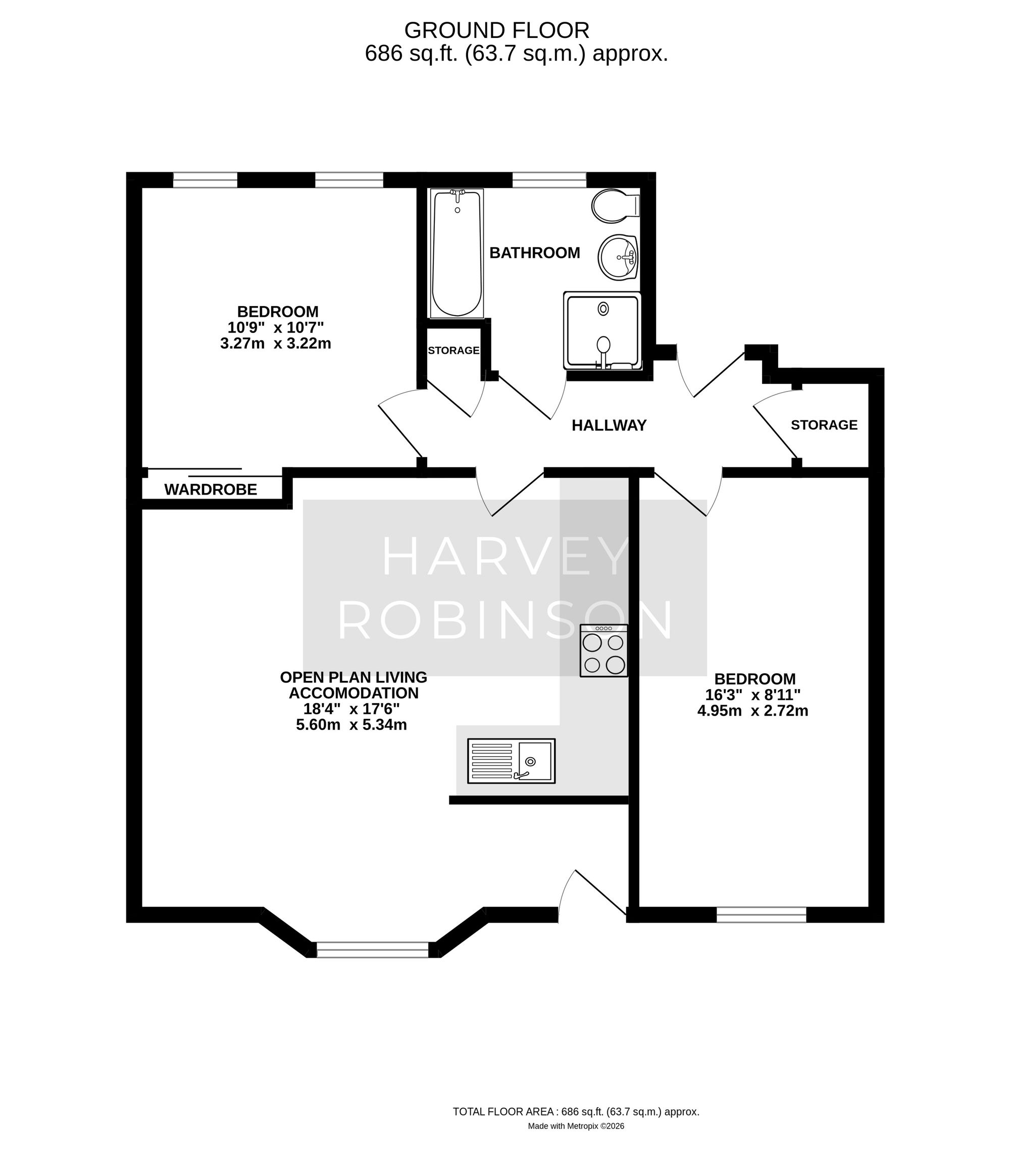 7 Britten Place Sullivan Court, Biggleswade floorplan