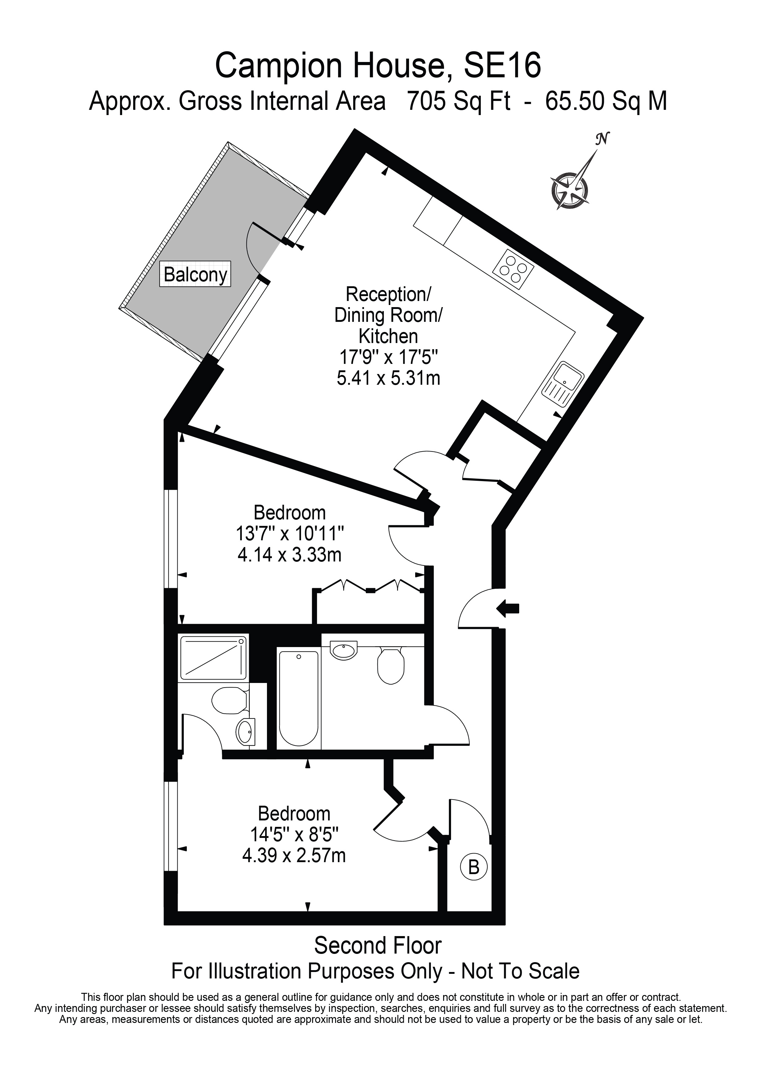 Campion House, Blondin Way floorplan