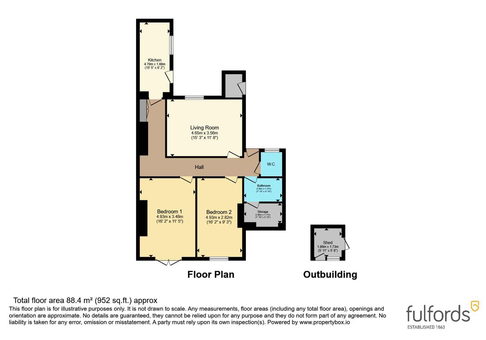 Flat 1, Beacon Court, 4, Louisa Terrace, Devon floorplan