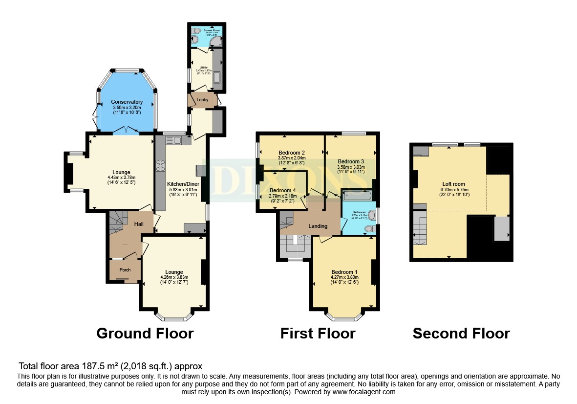 212, Court Lane, West Midlands floorplan
