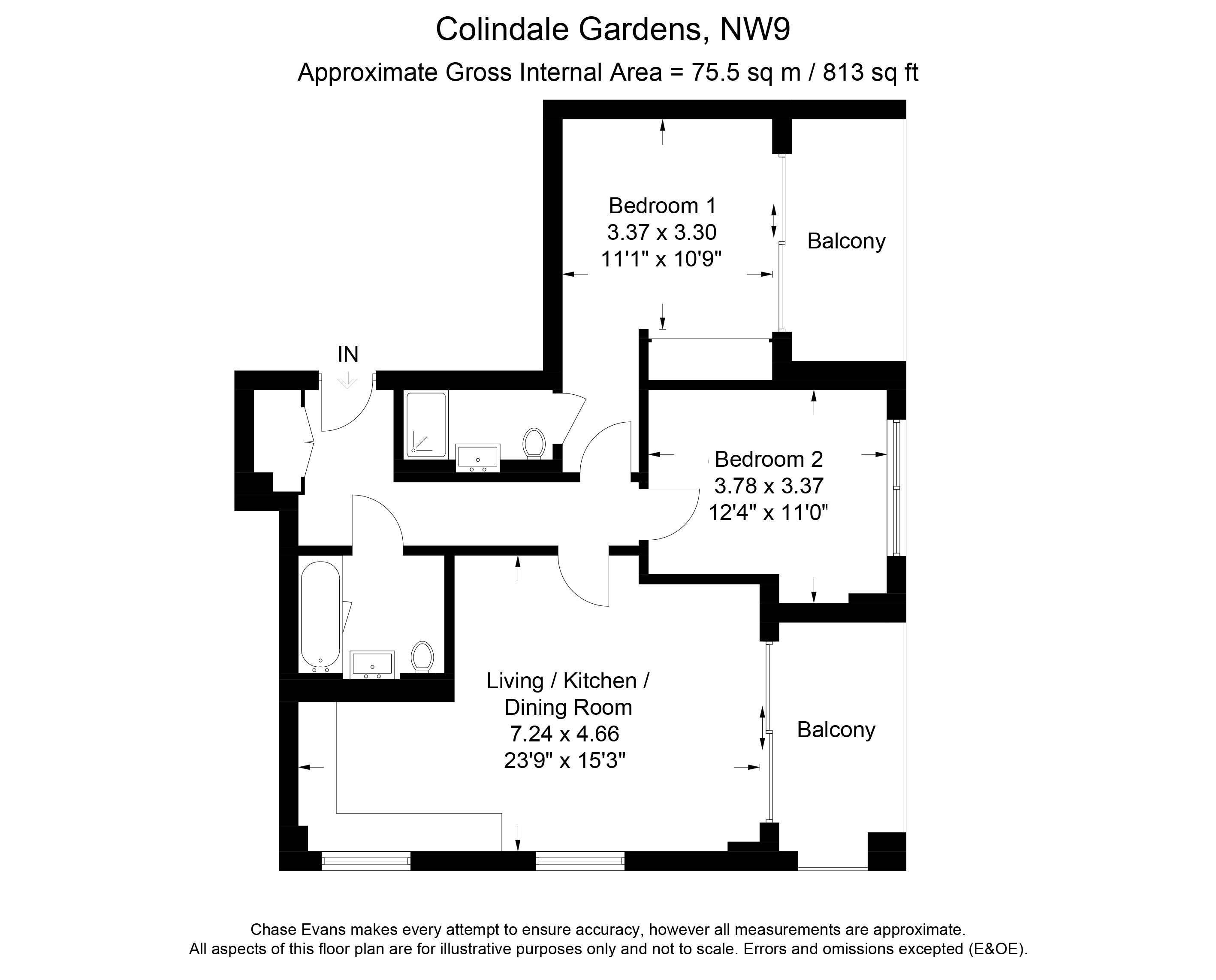 2 Bedrooms Flat to rent in Poplar House, Colindale Gardens, Colindale NW9