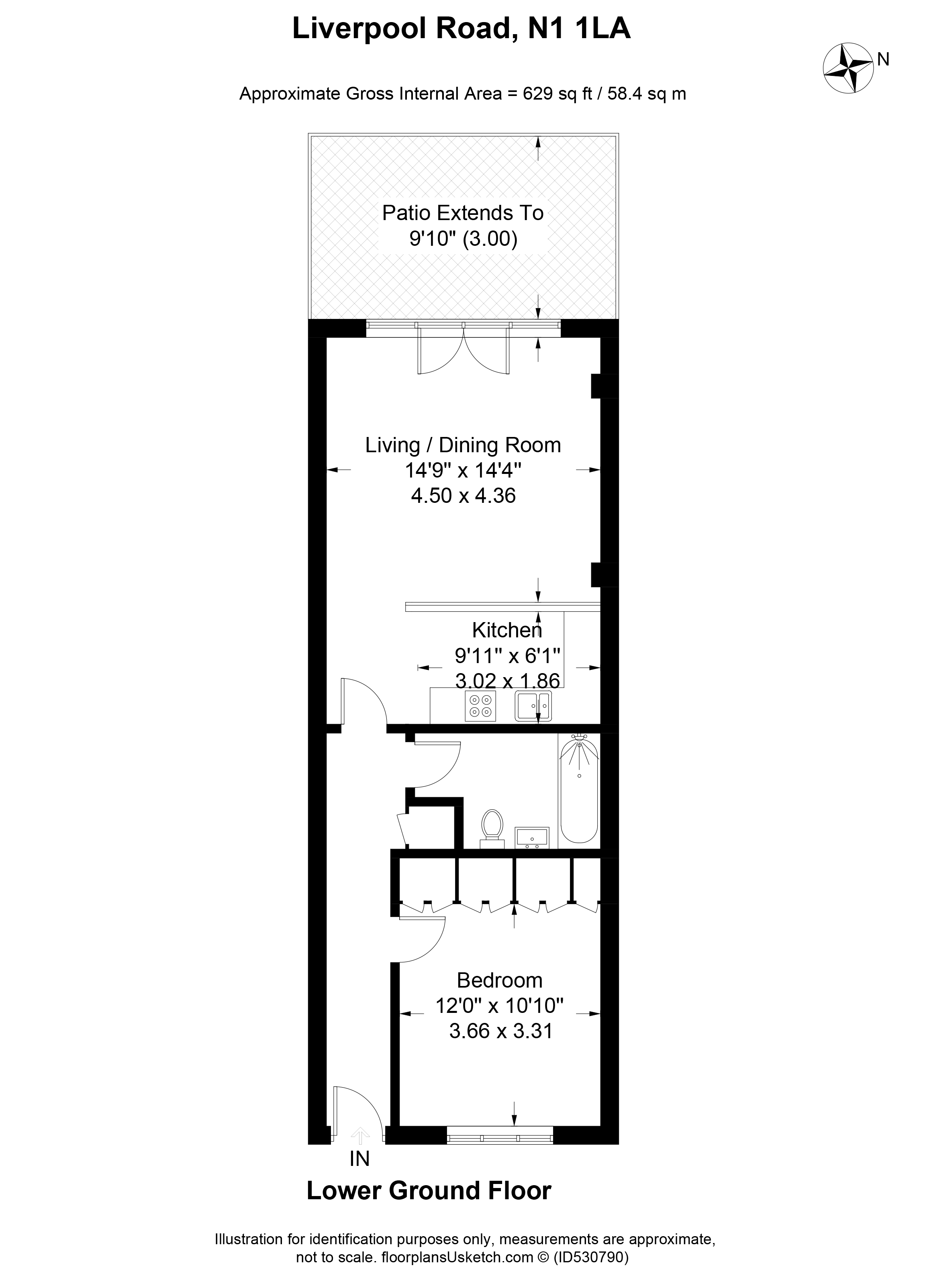 1 Bedrooms Flat to rent in Liverpool Road, Islington N1