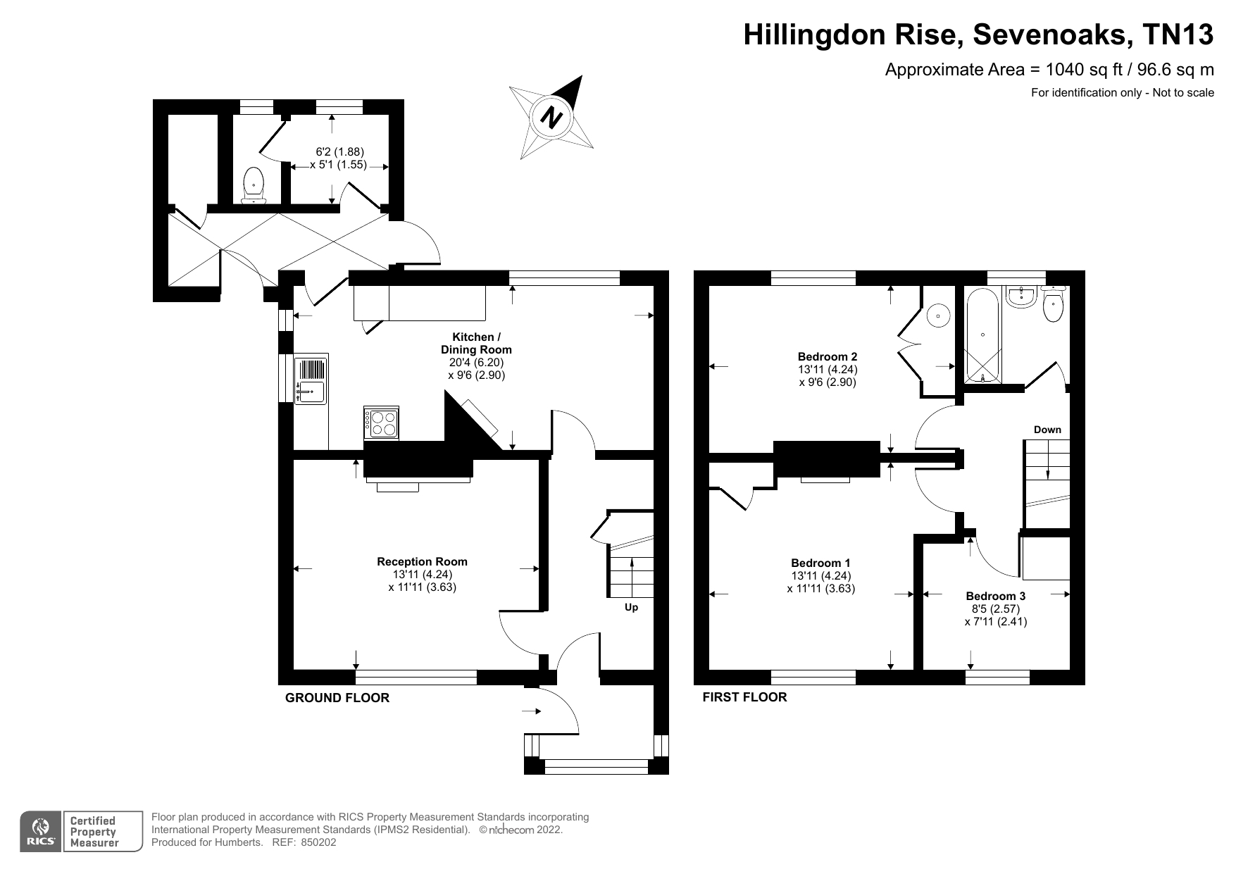 Hillingdon Rise, Sevenoaks, Kent TN13, 3 bedroom semidetached house