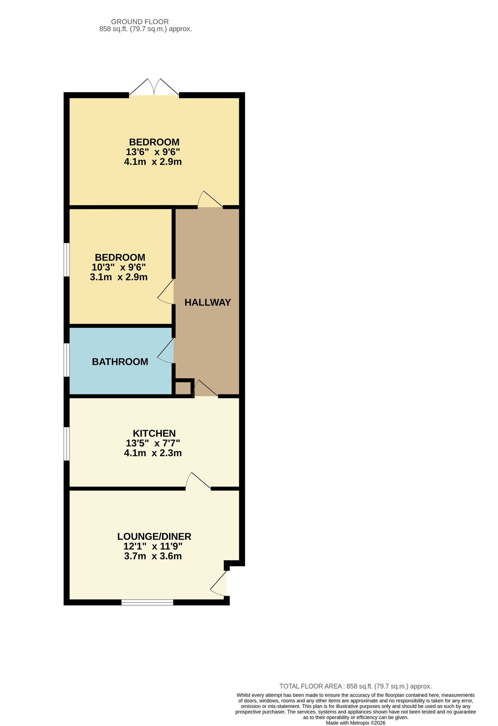 72a, Victoria Road, Southampton floorplan