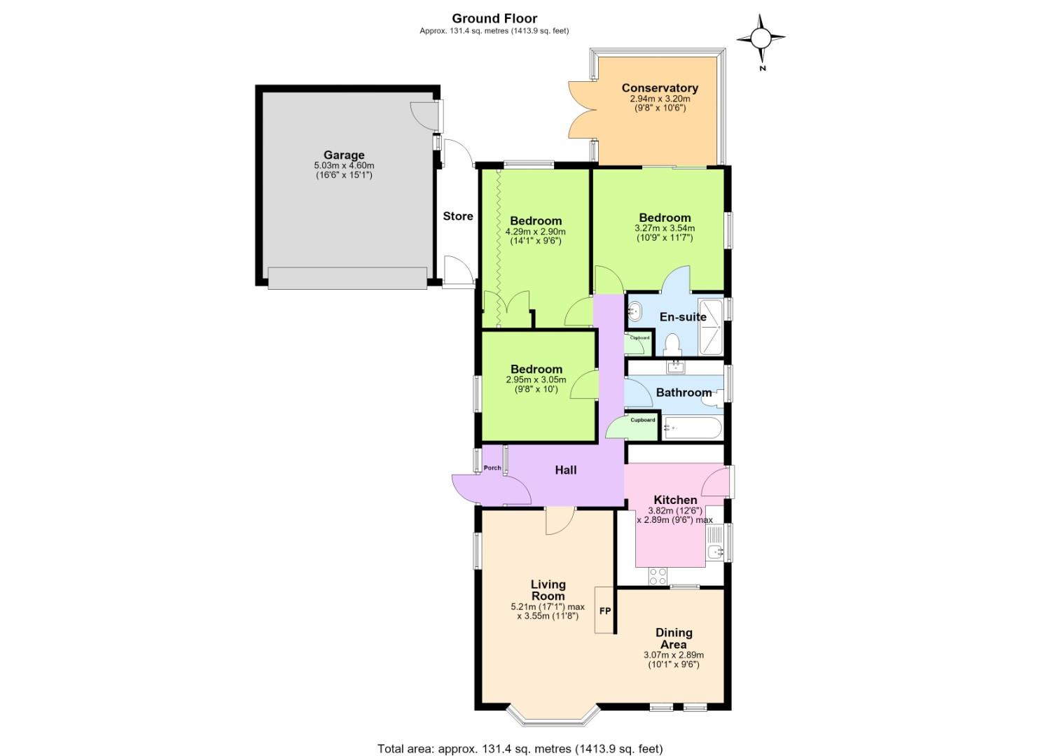 45, Acorn Bank, Nottingham floorplan