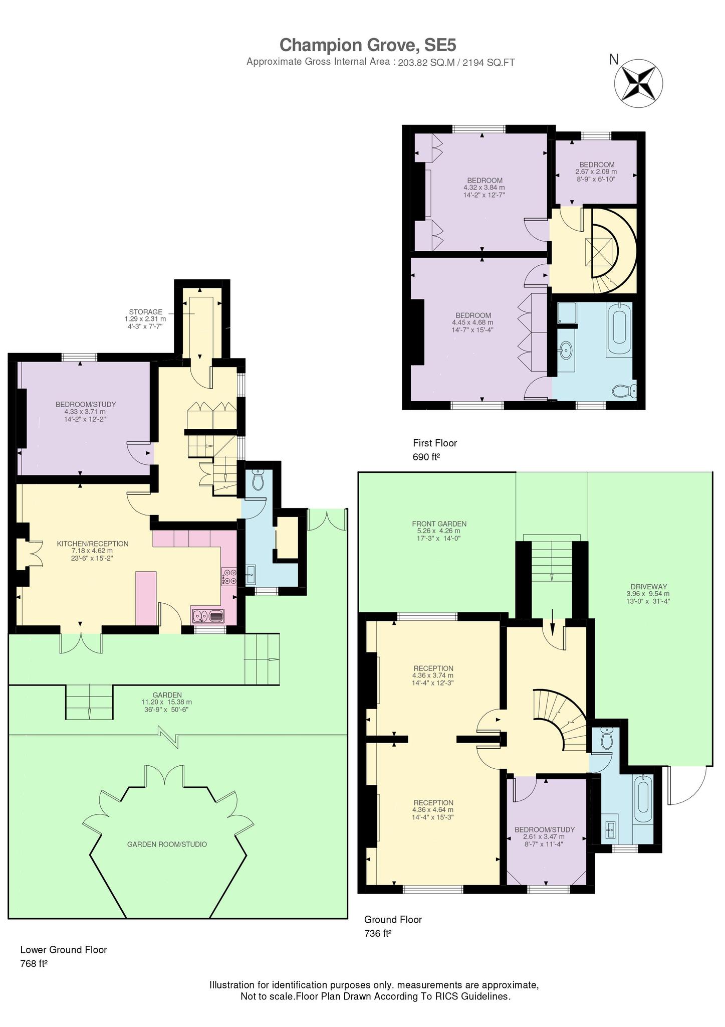 19, Champion Grove, London floorplan