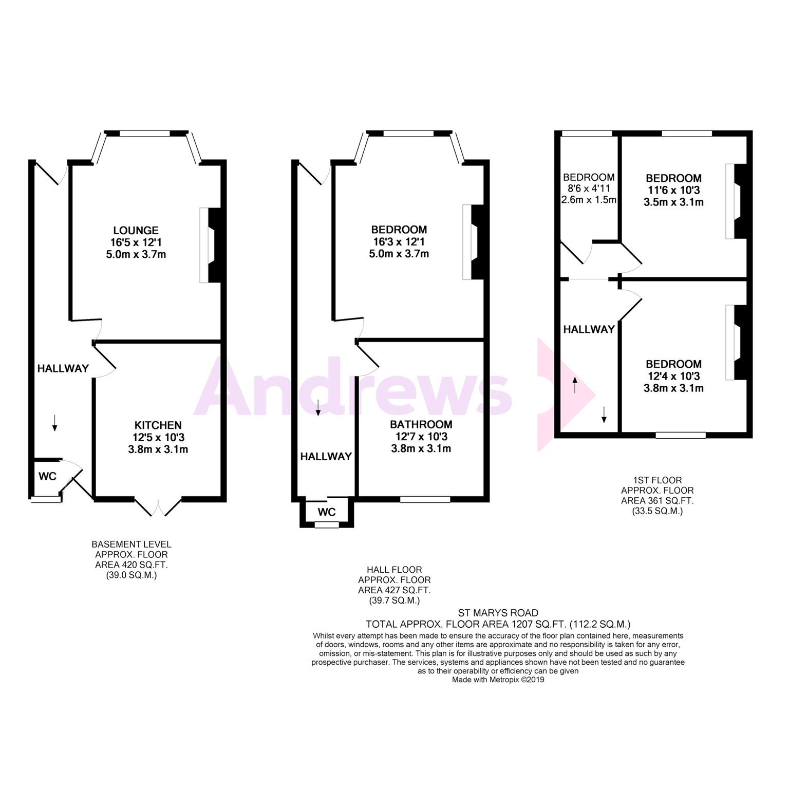 3 Bedrooms Terraced house for sale in St. Marys Road, Hastings, East Sussex TN34