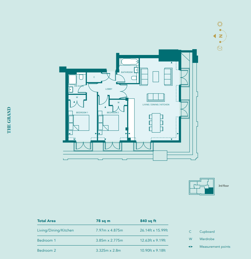 18 The Grand Apartments, Leigh-On-Sea floorplan