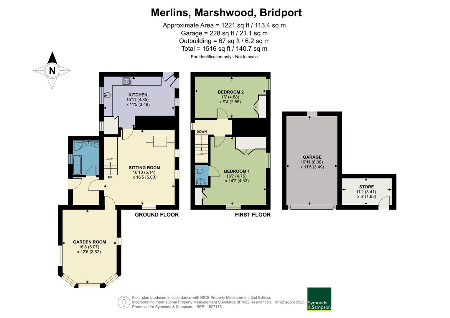 Merlins, Marshwood, Bridport floorplan