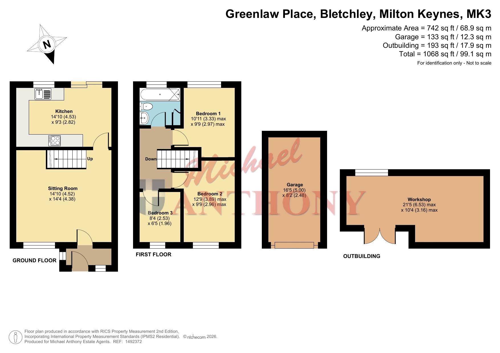 15, Greenlaw Place, Milton Keynes floorplan