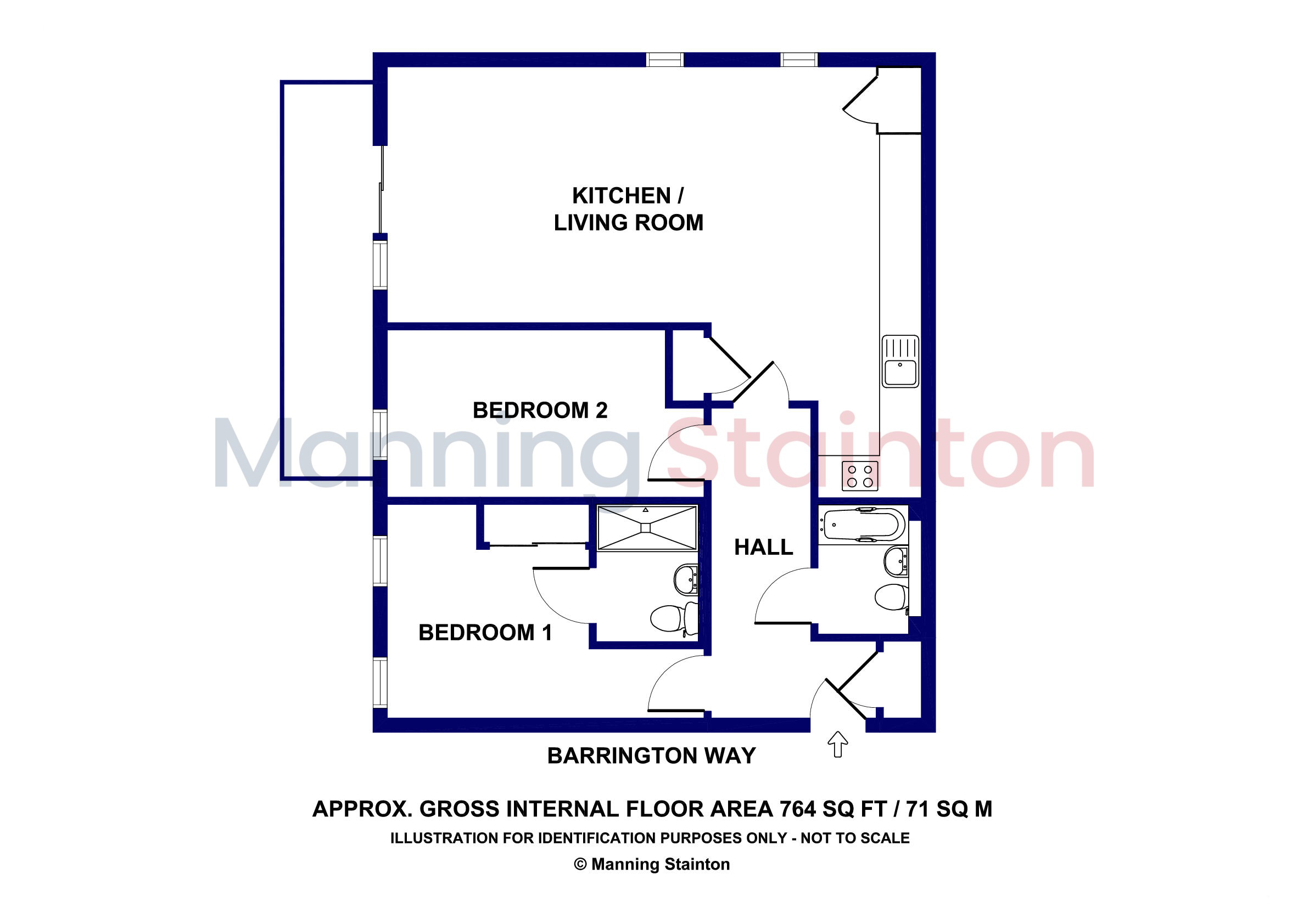 72, Barrington Way, West Yorkshire floorplan